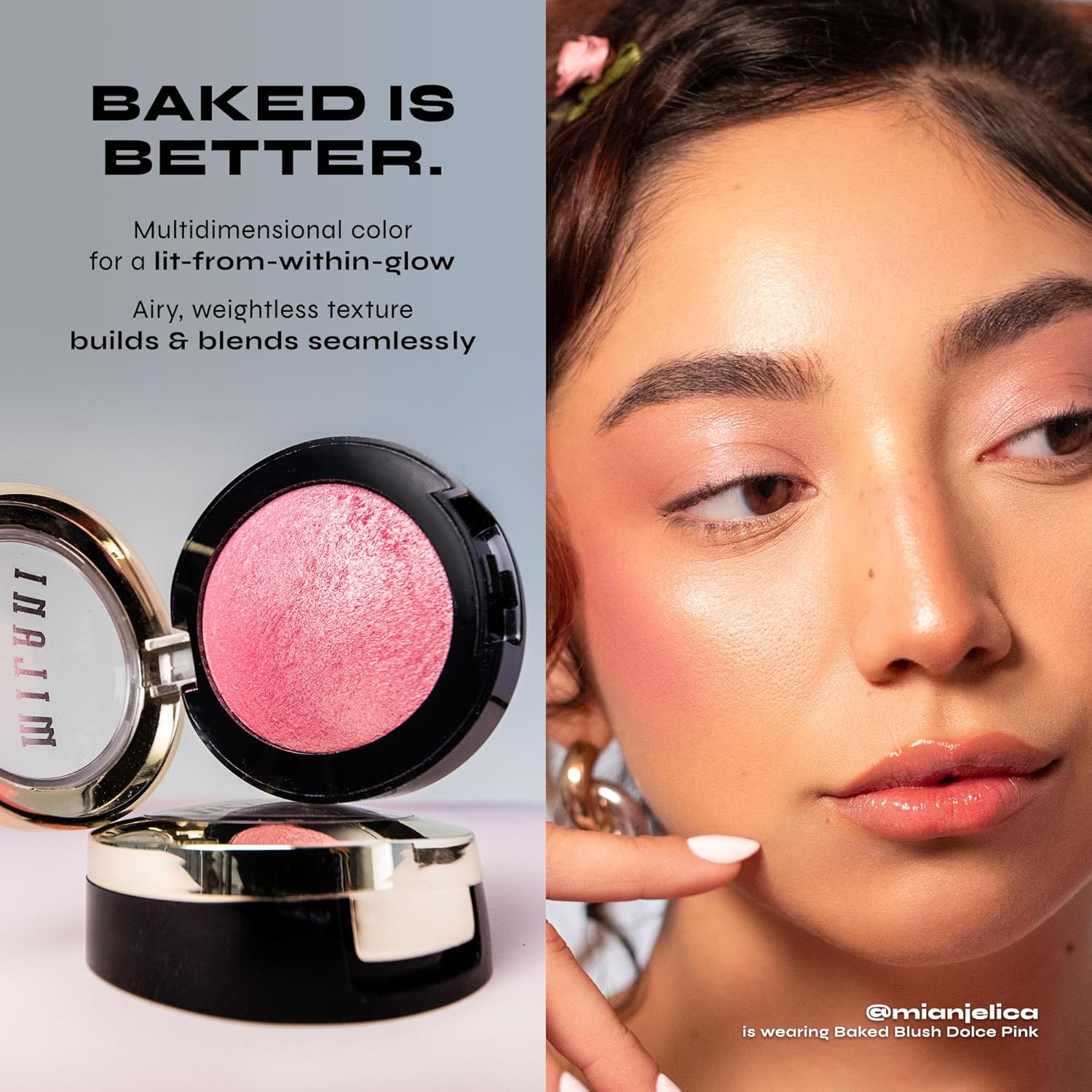 Milani Baked Blush, Powder Blush for Cheeks, Cruelty Free Makeup - Shape, Contour & Highlight Face for a Shimmery or Matte Finish -Rose D'oro - Image 4