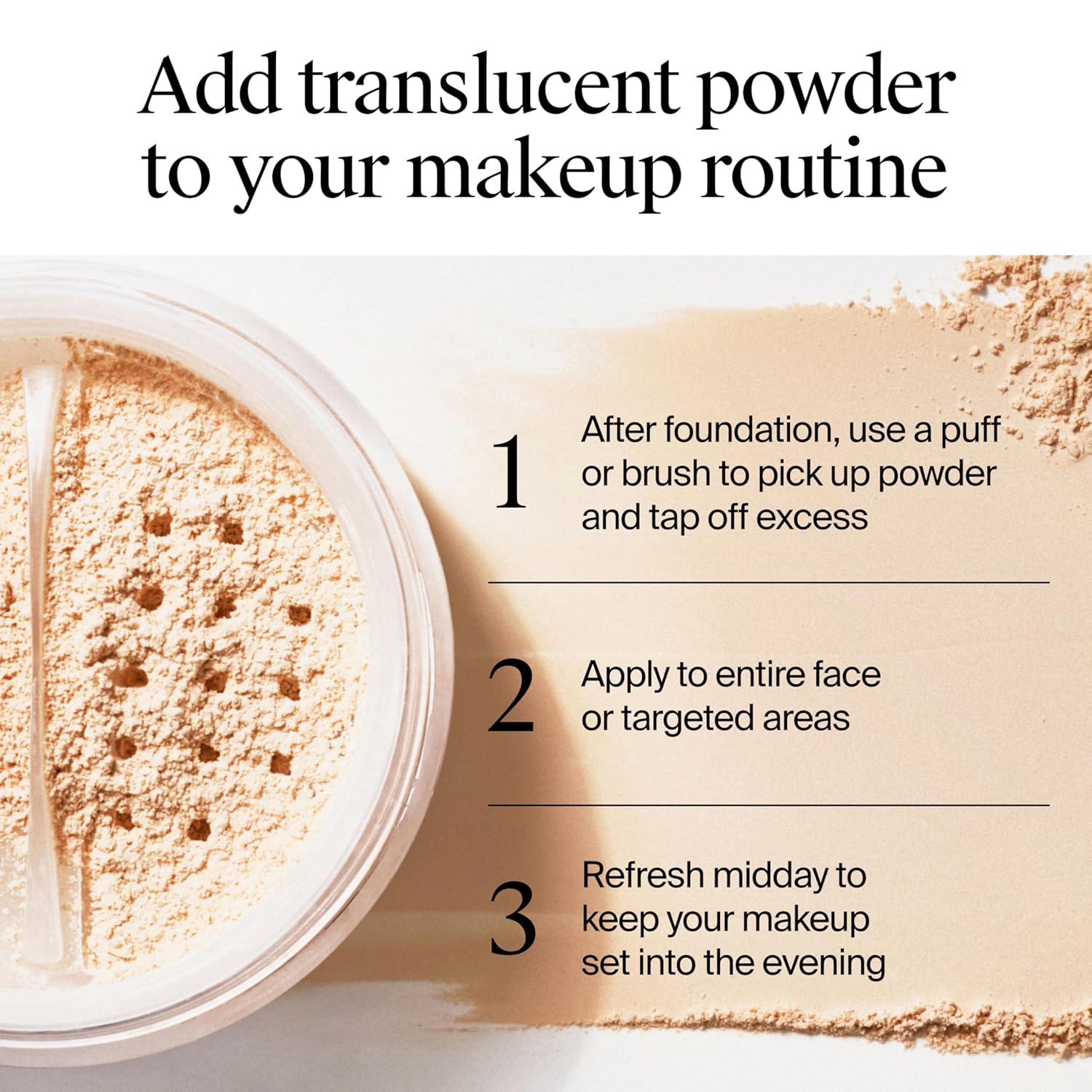 Neutrogena Hydro Boost Translucent Loose Setting Powder with Purified Hyaluronic Acid, .44 oz - Image 4