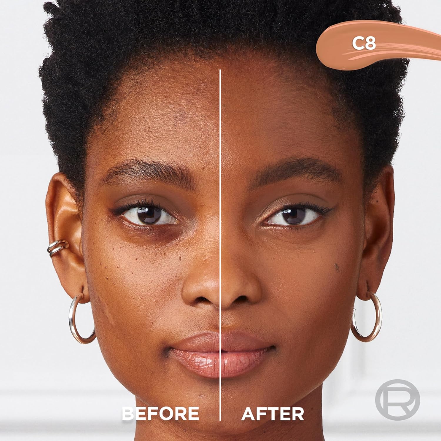 L'Oreal Paris True Match Radiant Serum Concealer, Brightening Under Eye Concealer Make Up with 1.5% Hyaluronic Acid and Caffeine, C8, 0.33 Oz - Image 2