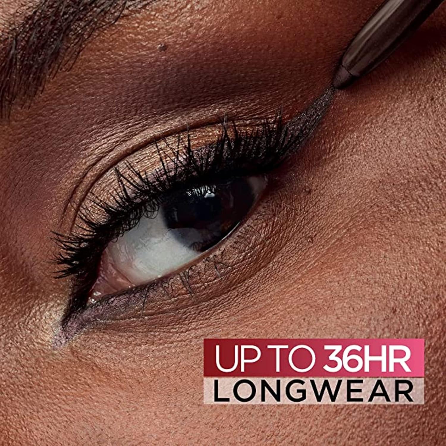 L'Oreal Paris Infallible Grip Mechanical Gel Eyeliner Pencil, Smudge-Resistant, Waterproof Eye Makeup with Up to 36HR Wear, Brown Denim, 0.01 Oz - Image 5