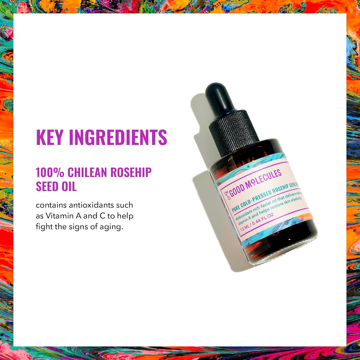 Good Molecules Pure Cold-Pressed Rosehip Seed Oil - 100% Natural Rose Hip Oil Light Weight Face Moisturizer for Anti-Aging, and Plumping - Hydrating Facial Skin Care - Image 3