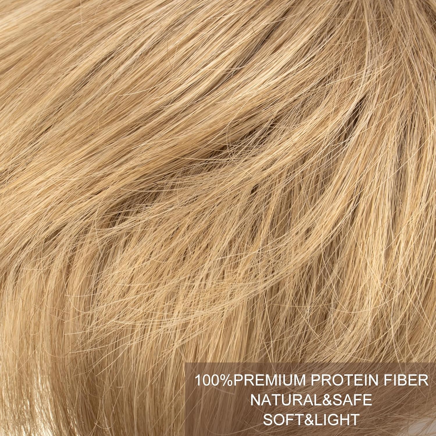 Hair Topper for Women - Short Pixie Cut Synthetic Piece for Thinning Hair - Wiglet (Blonde) - Image 5