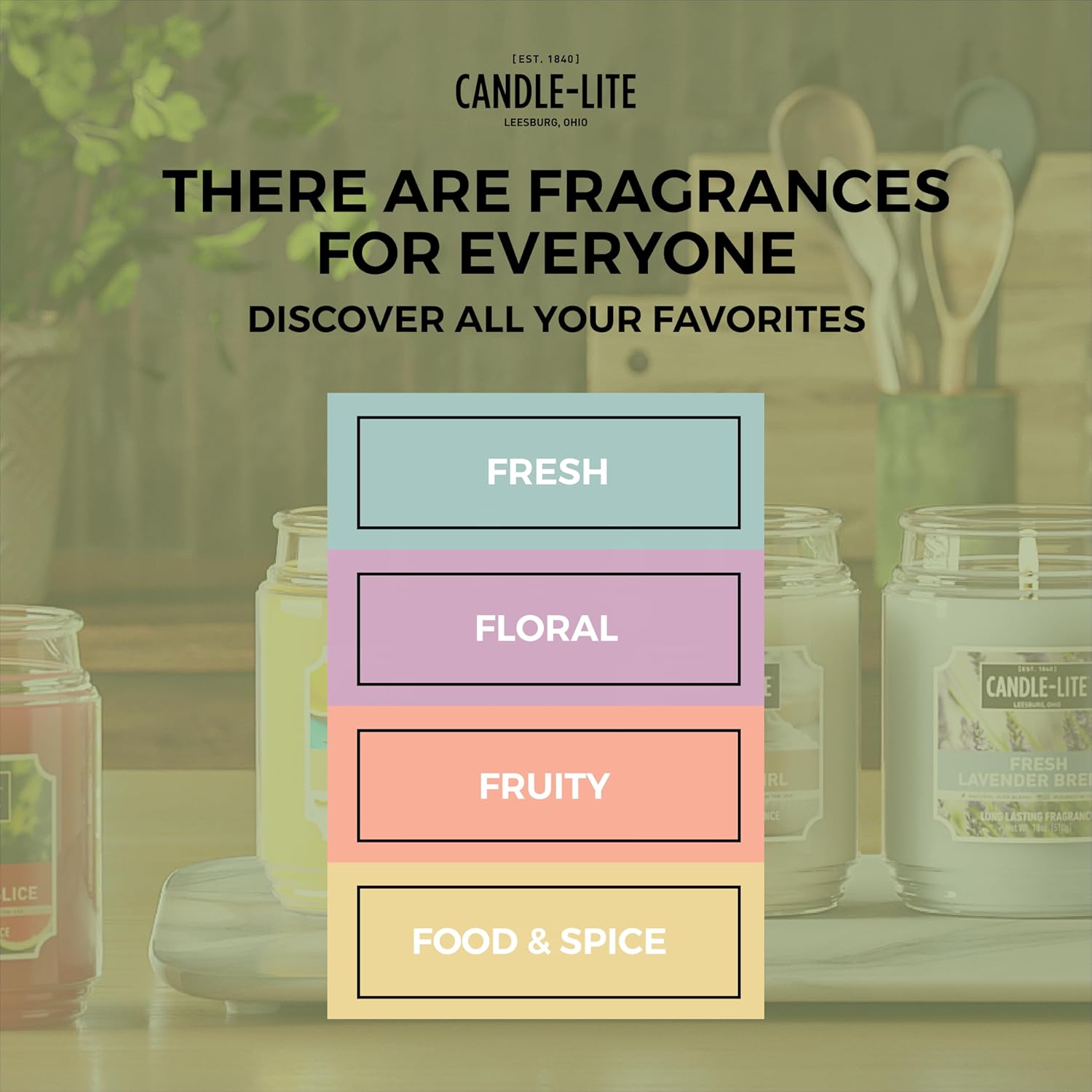 CANDLE-LITE Scented Evening Fireside Glow Fragrance, One 18 oz. Single-Wick Aromatherapy Candle with 110 Hours of Burn Time, Off-White Color, Jar (Individual Box) - Image 7