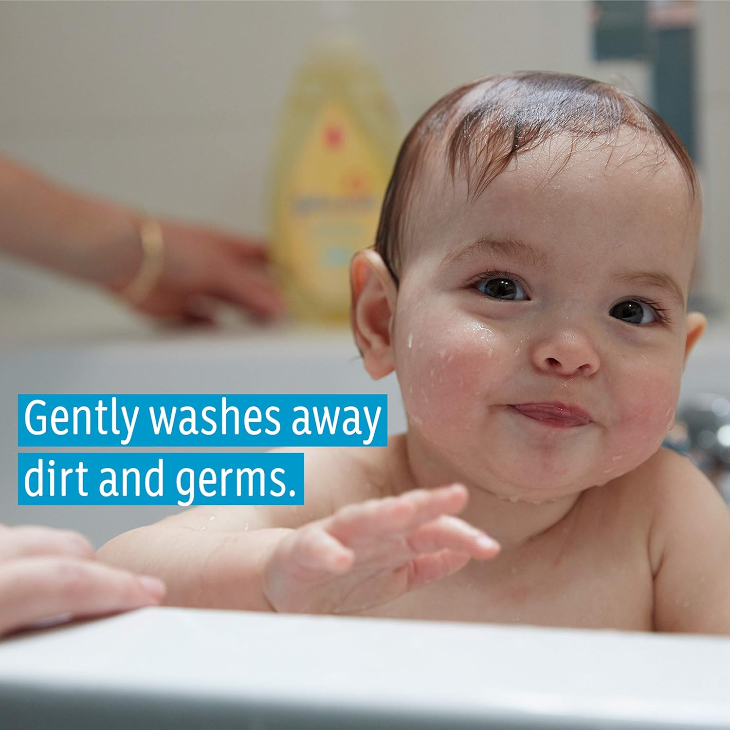 Johnson's Head-To-Toe Gentle Baby Body Wash & Shampoo, Tear-Free, Sulfate-Free & Hypoallergenic Bath Wash & Shampoo for Baby's Sensitive Skin & Hair, Washes Away 99.9% Of Germs 16.9 fl. oz (Pack of 3) - Image 2