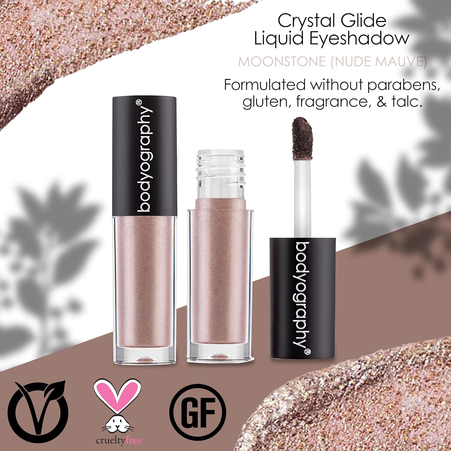 Bodyography Crystal Glide Liquid Eyeshadow - Moonstone for Women - 0.067 oz Eye Shadow - Image 4