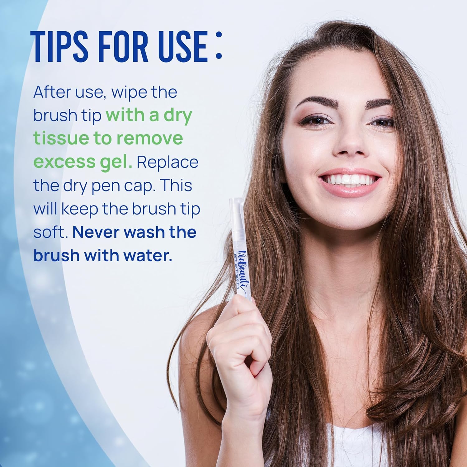 Teeth Whitening Pen Gel Kit: 35% Carbamide Peroxide Gel for Stain Removal - No Sensitivity with Remineralizing Pen for a Brighter Whiter Smile Mint - Image 7