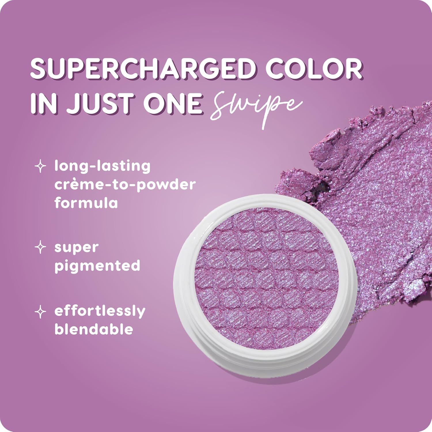 ColourPop Super Shock Shadow - High-Pigment, Crème-Powder Eye Makeup - Single Glitter Eyeshadow with Minimal Fallout and Unique Bouncy Texture - Metallic Purple Eyeshadow - Ripple (0.07 oz) - Image 3