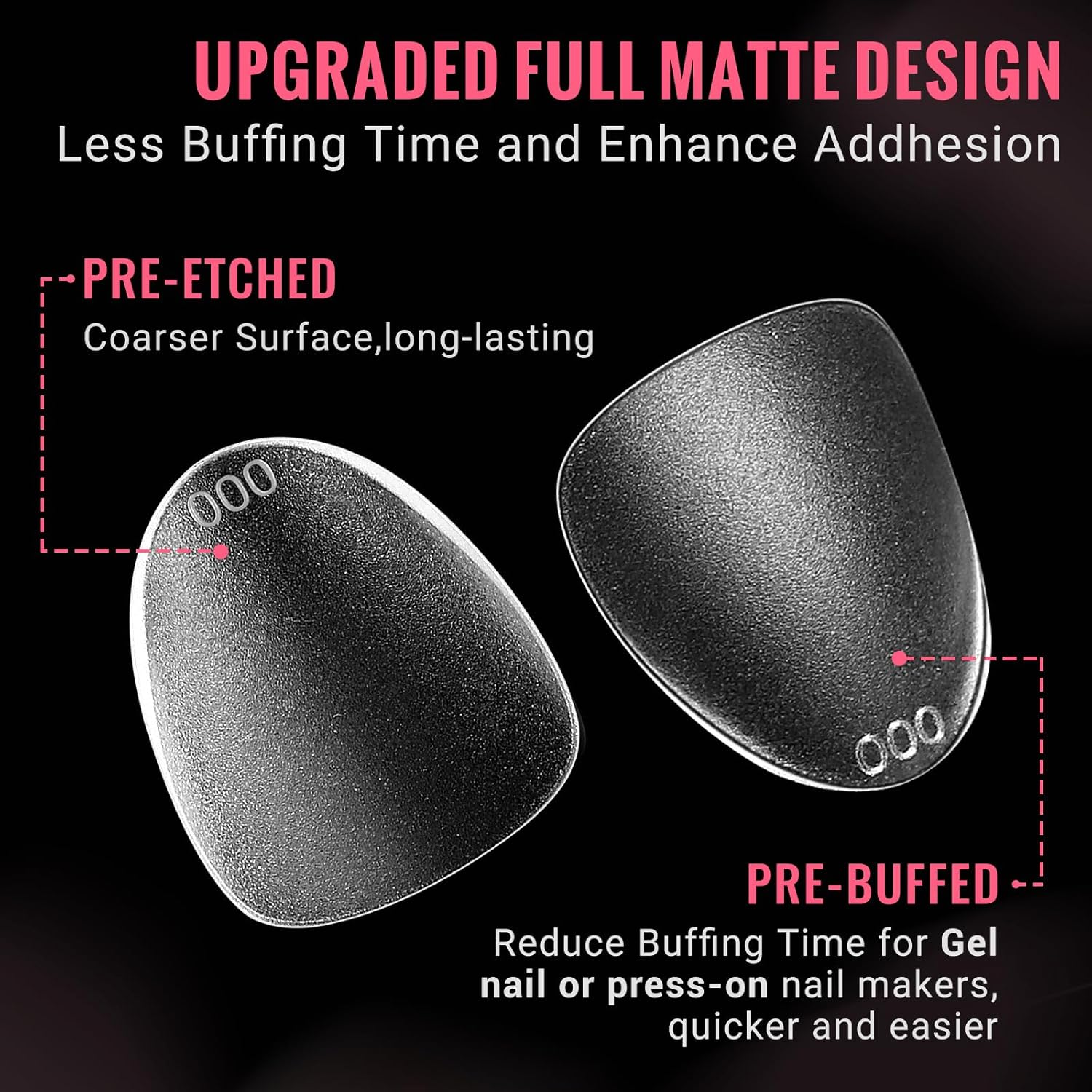 Extra Short Wide Fit Almond Nail Tips for Short Wider Nail Beds,SINOKAME Full Matte No File Extra Wide Almond Press On Nails Clear,Pre-shaped Short Fake Nails for Acrylic Gel Nail Extension - Image 3