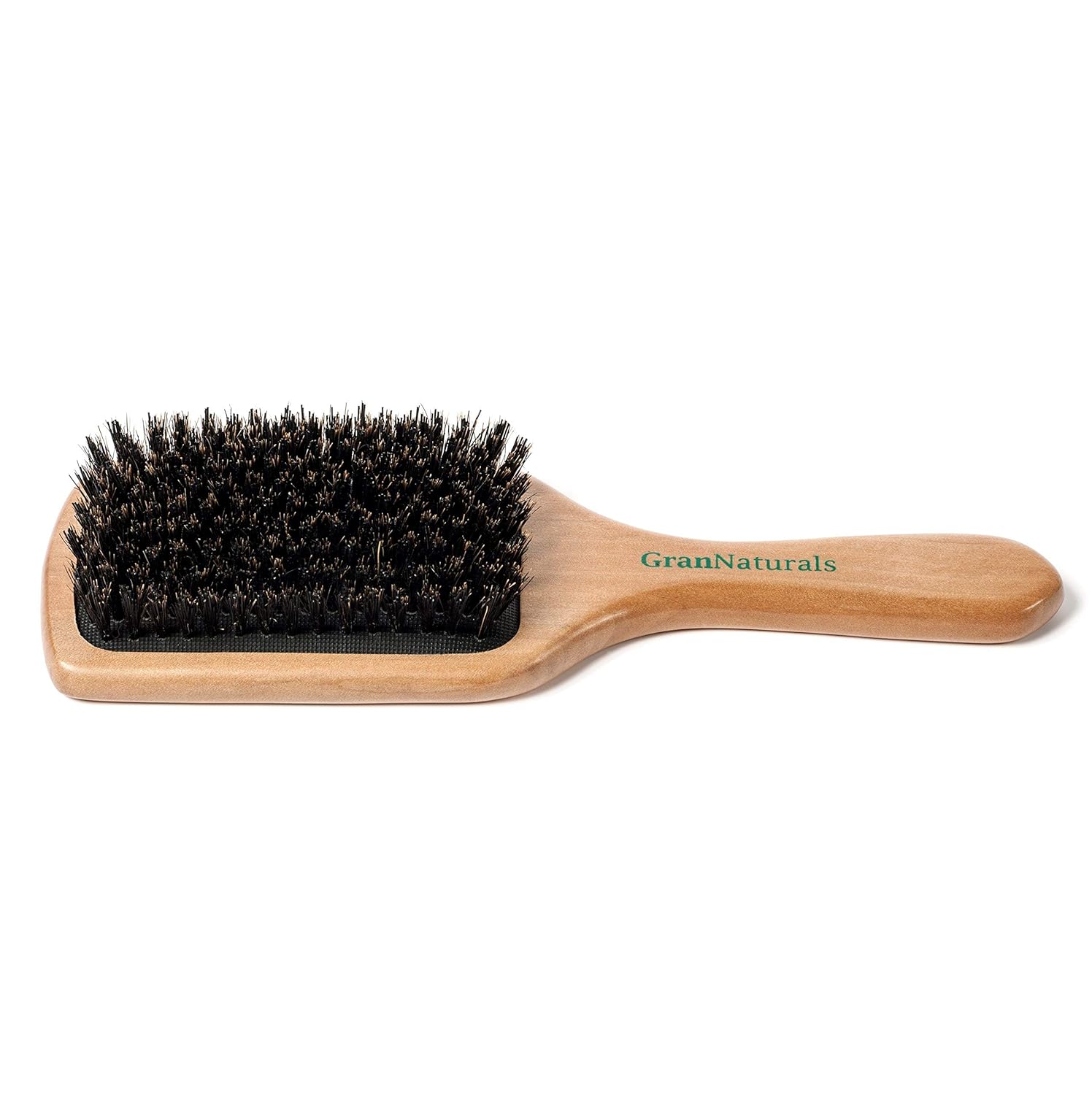 GranNaturals Boar Bristle Smoothing Hair Brush for Women and Men - Medium/Soft Bristles - Natural Wooden Large Flat Square Paddle Hairbrush for Fine, Thin, Straight, Long, or Short Hair - Image 9
