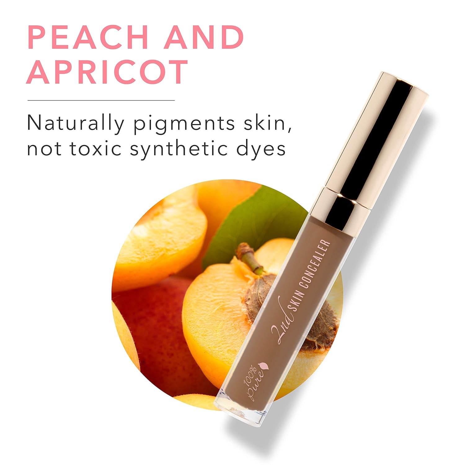 100% PURE 2nd Skin Concealer (Fruit Pigmented), Shade 7, Full Coverage, Lightweight, Liquid Concealer for Face, Under Eyes, Vegan Makeup (For Deep Skin w/Cool-Neutral Undertones) - 0.17 Fl Oz - Image 3