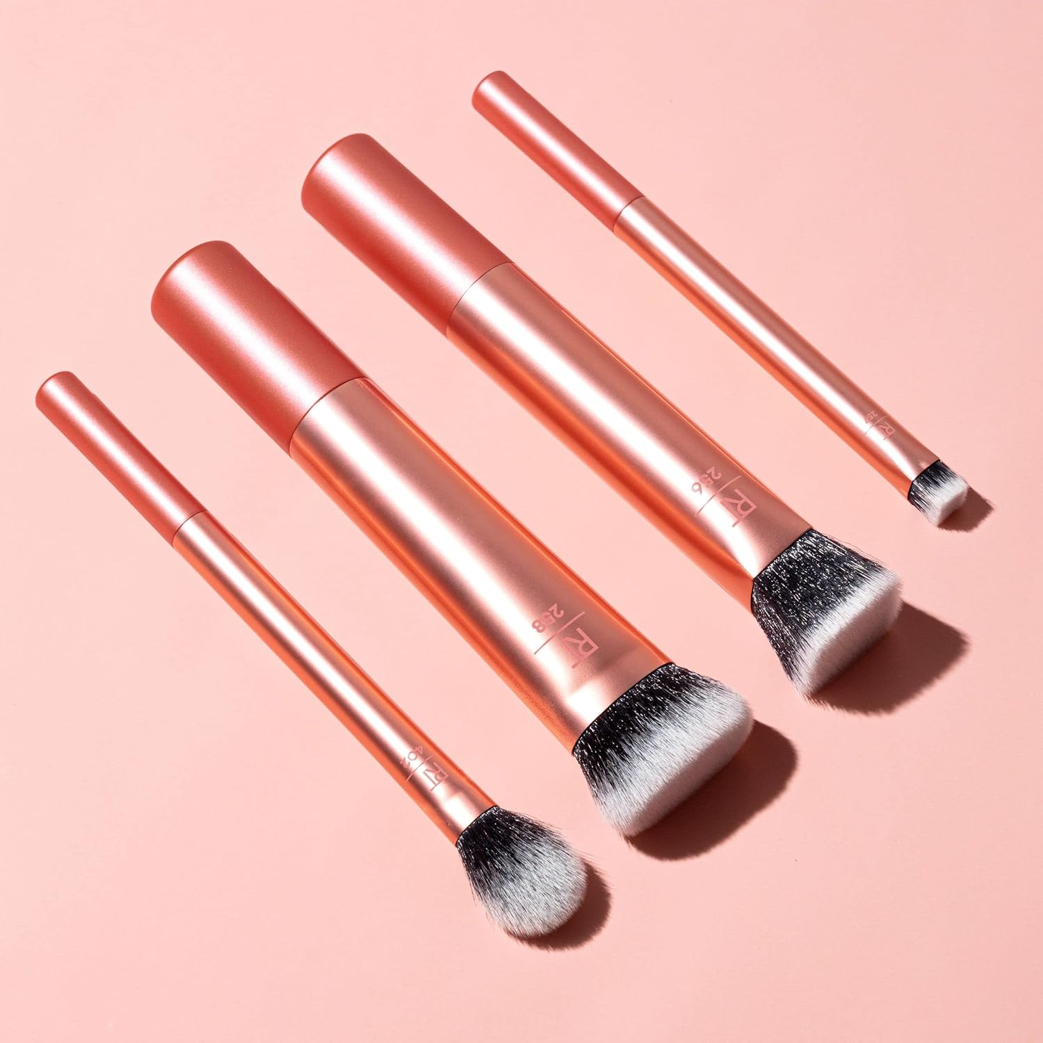 Real Techniques 4 Piece Face Base Makeup Brush Set, For Concealer, Foundation, Contour, & Setting Powder, Makeup Brushes For Blending & Buffing, & Sculpting, Travel Friendly, Gift Set, Cruelty-Free - Image 5
