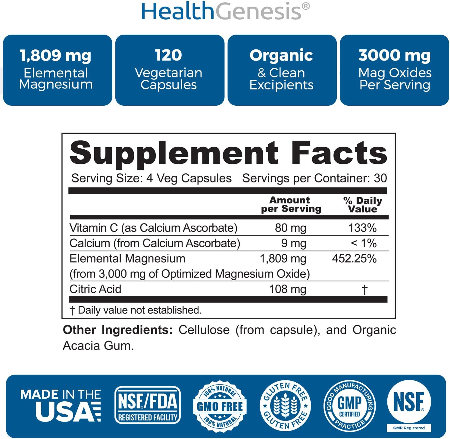 Oxy-Lax 750 mg 120 Vcaps - Natural Magnesium Oxide Oxygen Based Colon Cleanse Gentle Laxative Supports Healthy Digestive Tract Regularity - Image 5