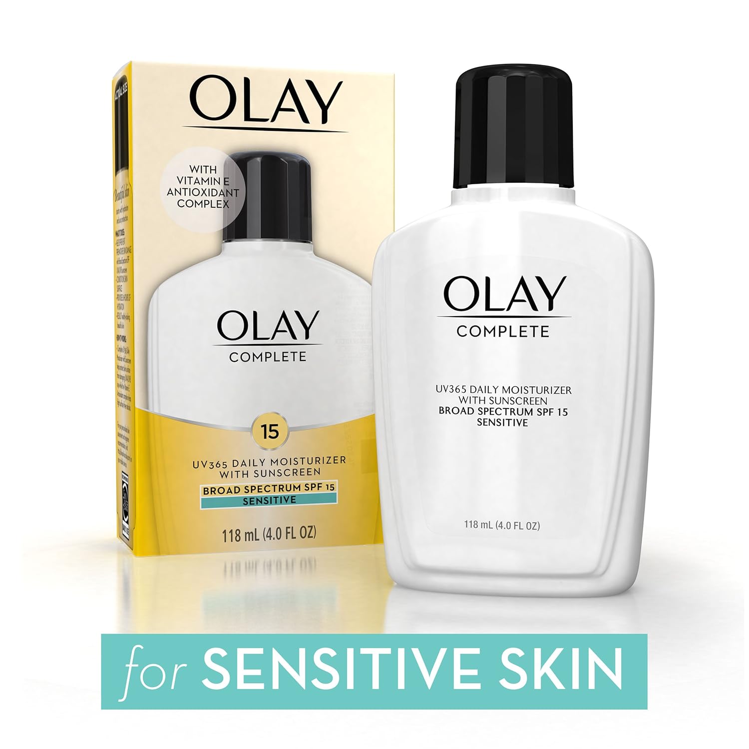 Olay Face Moisturizer, Complete All Day Moisturizer With Sunscreen Broad Spectrum SPF 15 - Sensitive, 4 fl. Oz, 1 unit - Image 7