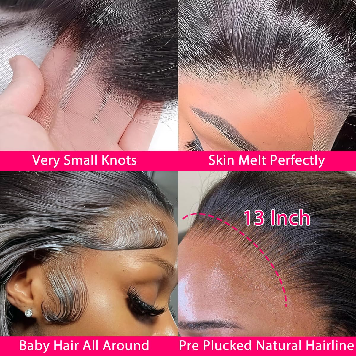 30 Inch 13x6 Lace Front Wigs Human Hair 200 Density Body Wave Lace Front Wigs Human Hair Pre Plucked Glueless Wig 13x6 HD Lace Frontal Wigs Human Hair for Women - Image 4