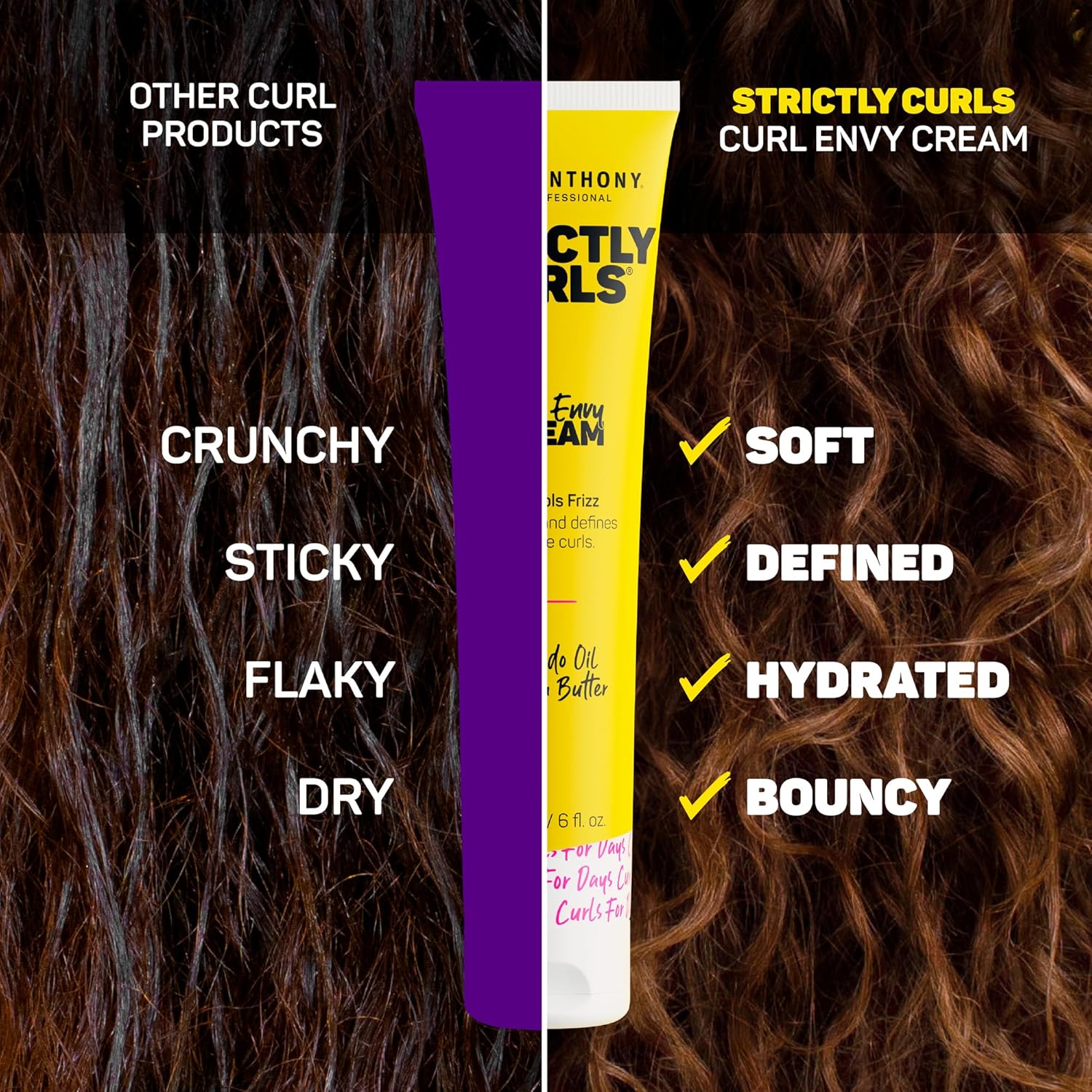 Marc Anthony Curl Envy Defining Cream 6 Oz for Coarse Frizzy Curls Avocado Oil Shea Butter - Image 7