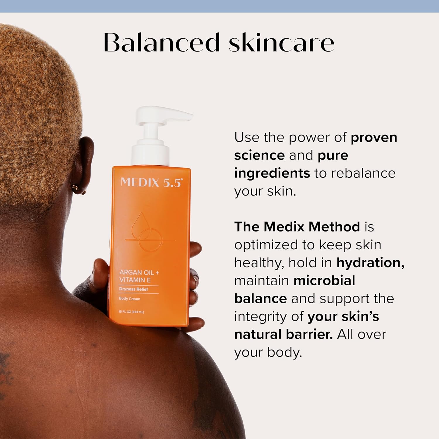 Medix 5.5 Argan Oil Cream W/Vitamin E Anti Aging Skin Care Moisturizer Body Cream | Firming Body Lotion Reduces Look Of Wrinkles, Cellulite, Crepey, & Uneven Skin Tone For Women & Men, 15 Fl Oz - Image 6