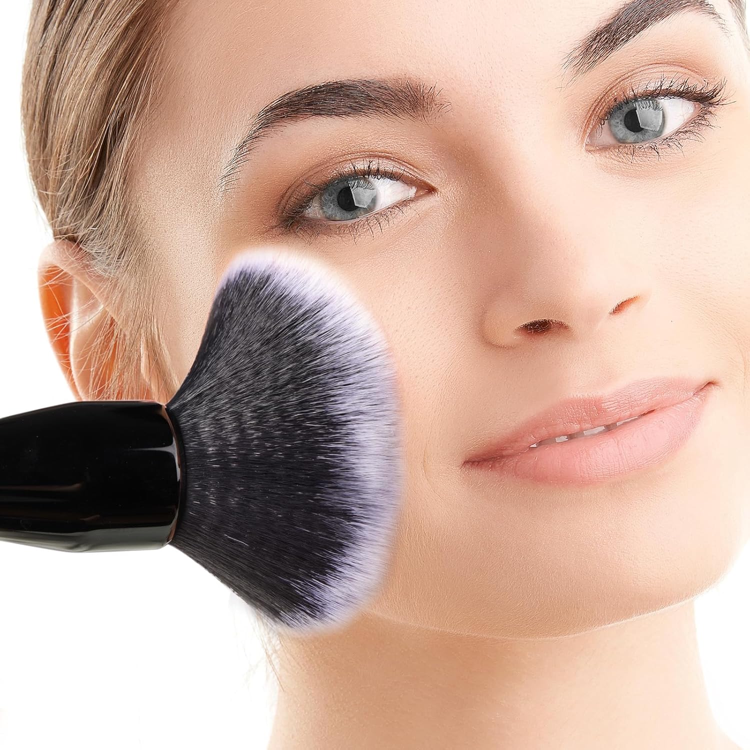 Large Powder Brush: Luxurious Foundation Brush, Professional Makeup Brush For Blending Liquid, Cream and Flawless Powder, Buffing, Blending, Vegan Makeup Tool With Cruelty-Free Bristles - Image 6
