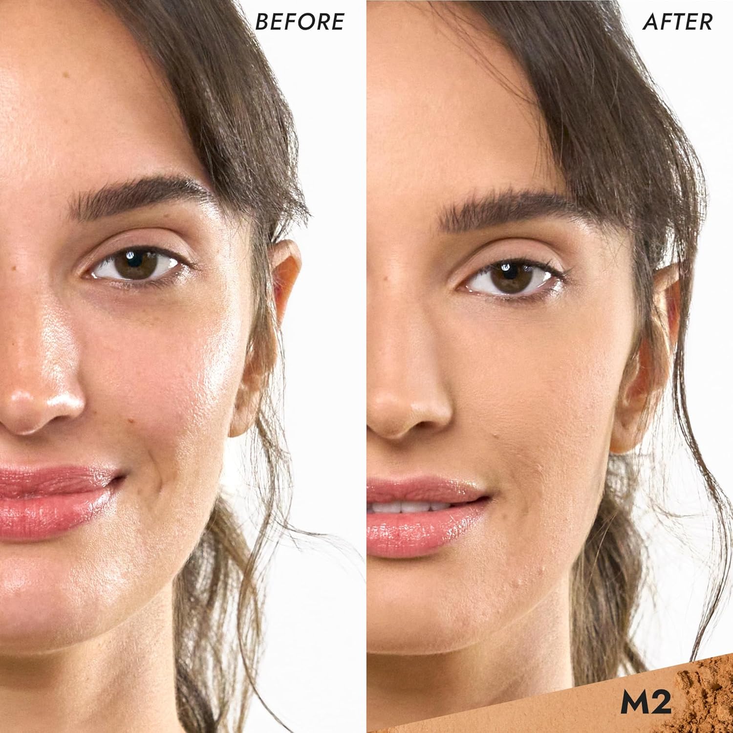 COVER FX Pressed Mineral Foundation - Shade M2 - Weightless Powder Foundation - Buildable Light to Full Coverage - Matte Finish - All Skin Types - Image 2
