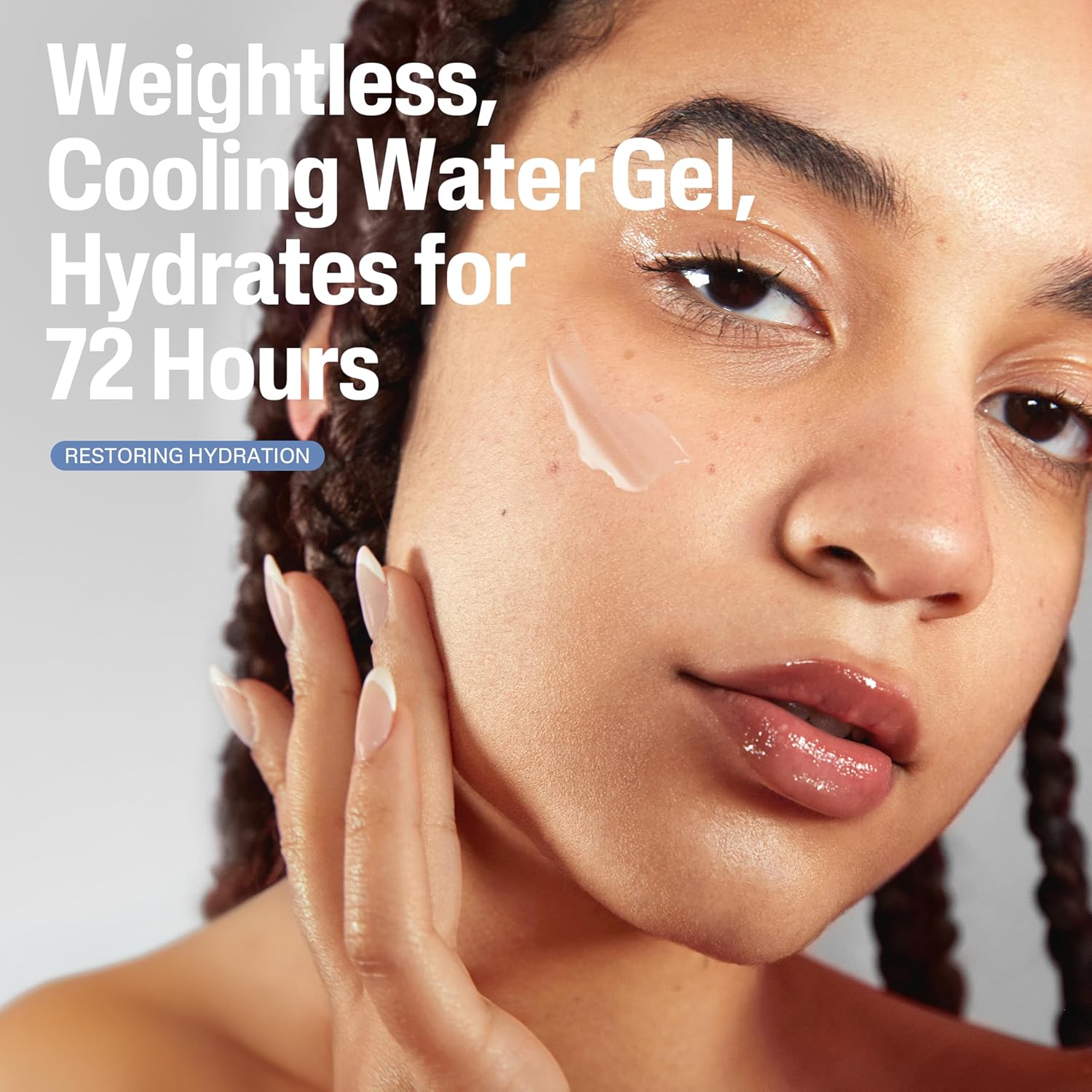 Cetaphil Deep Hydration Skin Restoring Water Gel with Hyaluronic and Polyglutamic Acid, Face Moisturizer, 72 Hour Hydration, For Dry, Dehydrated Sensitive Skin, Fragrance Free, 1.7 oz, Fragrance Free - Image 6