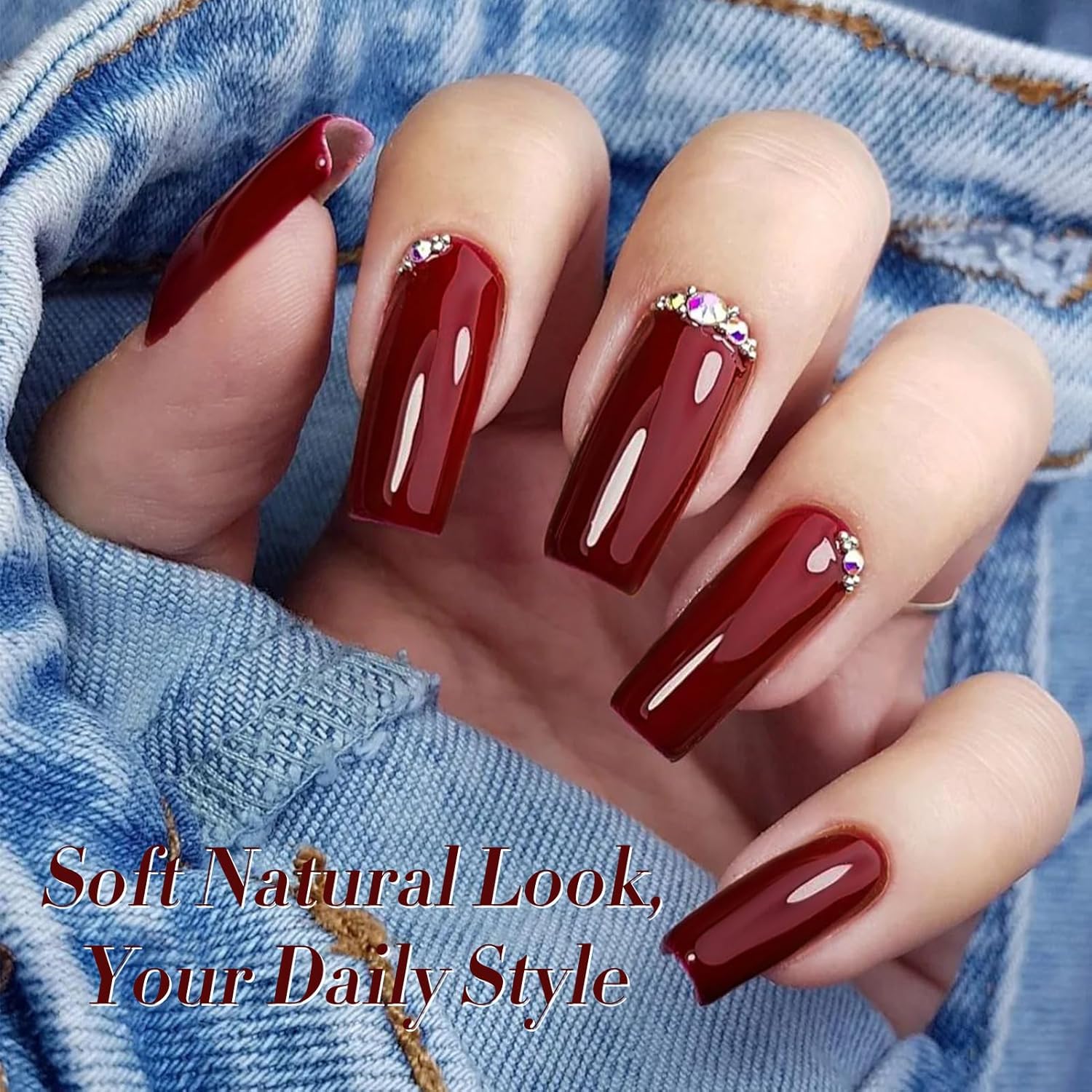 Born Pretty Red Burgundy Gel Nail Polish Dark Wine Red Color Nail Art Design Manicure DIY Salon Home 15ml - Image 3