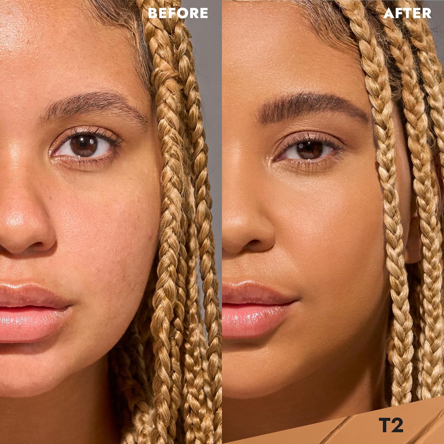 COVER FX Total Cover Cream Foundation - Shade T2 - Buildable Coverage - Natural Finish - Oil-Free - Sweat-Proof - Image 2