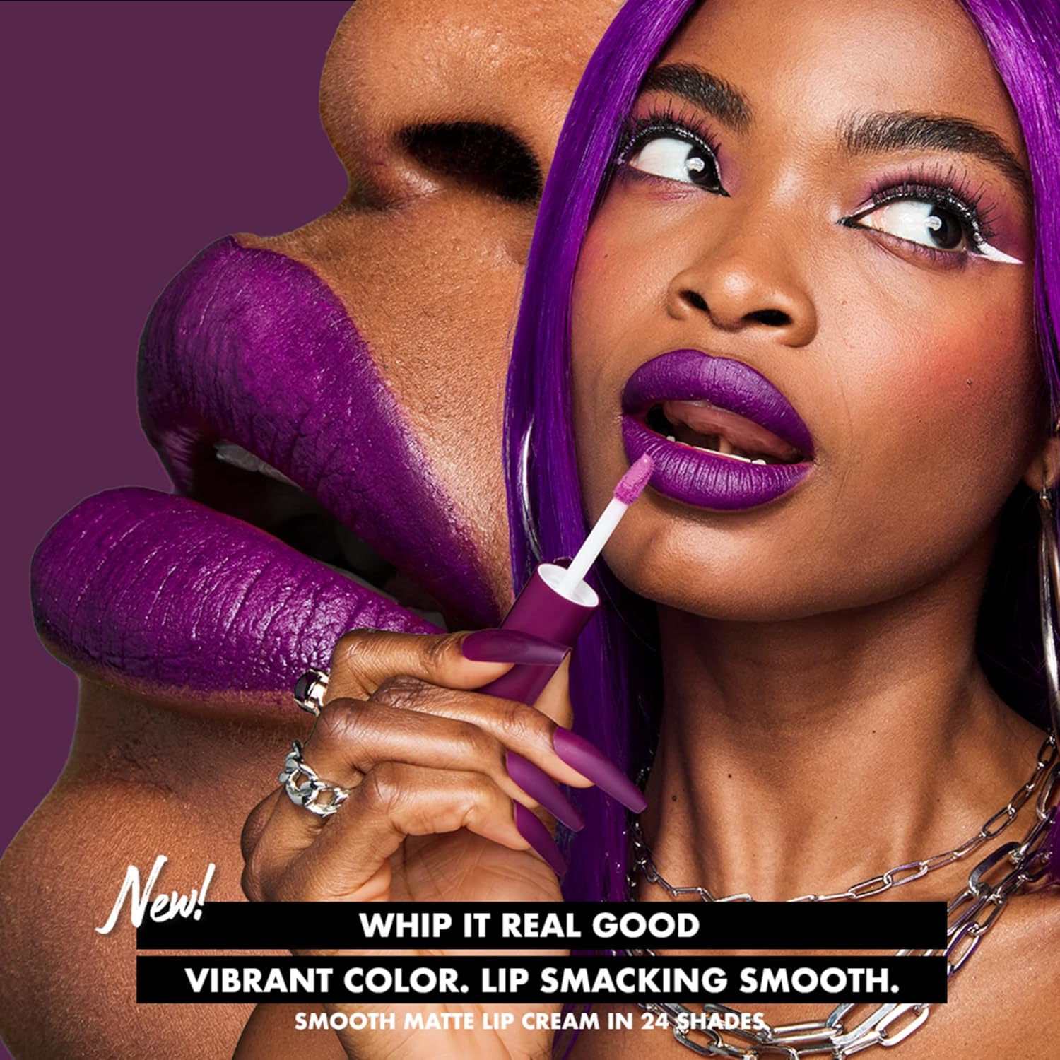 NYX PROFESSIONAL MAKEUP Smooth Whip Matte Lip Cream, Long Lasting, Moisturizing, Vegan Liquid Lipstick - Kitty Belly (Peach Nude) - Image 4