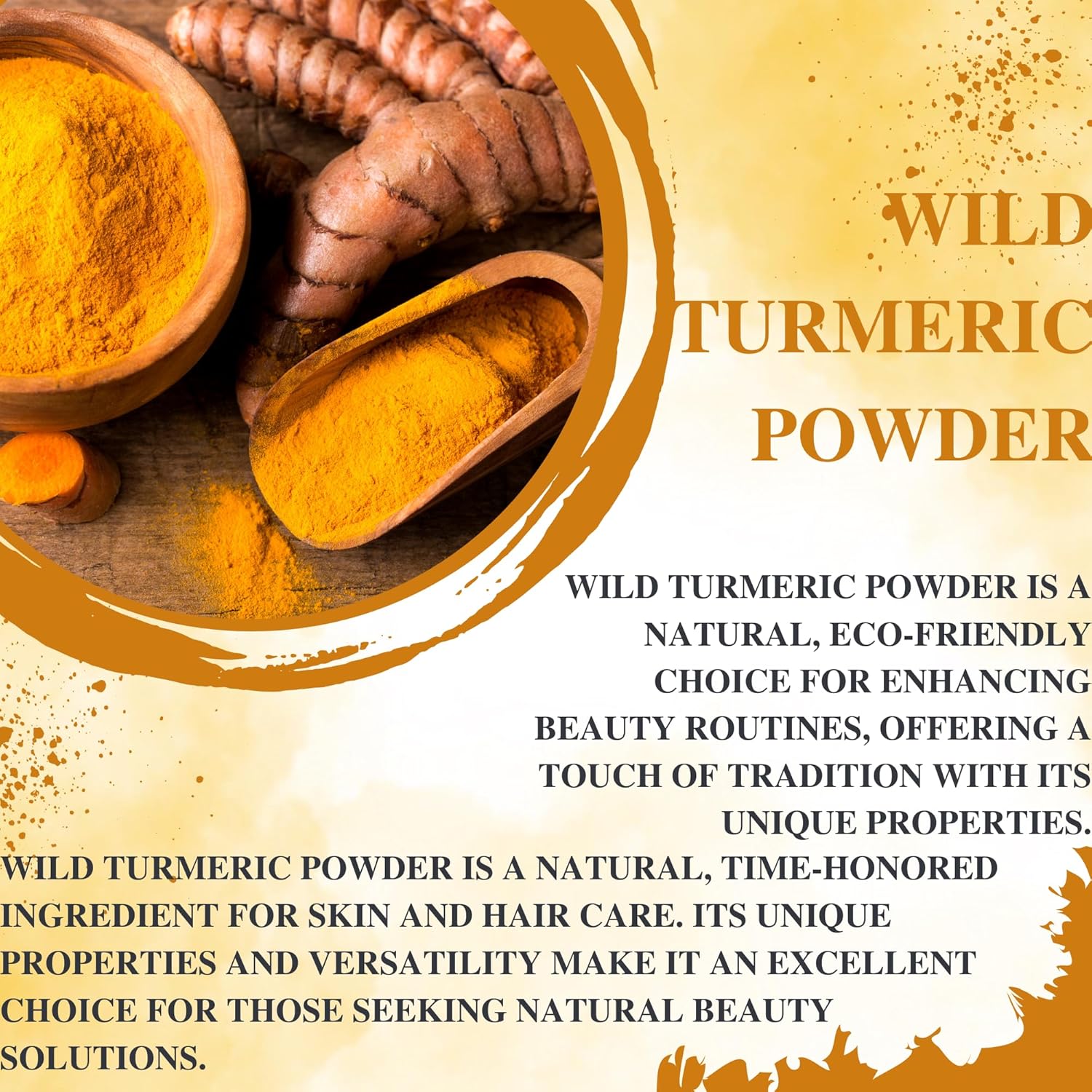 Wild Turmeric Powder 100% Pure & Natural Kasturi Haldi for Face, Skin Care & DIY Beauty Natural Face Mask Powder 2 oz - Image 6