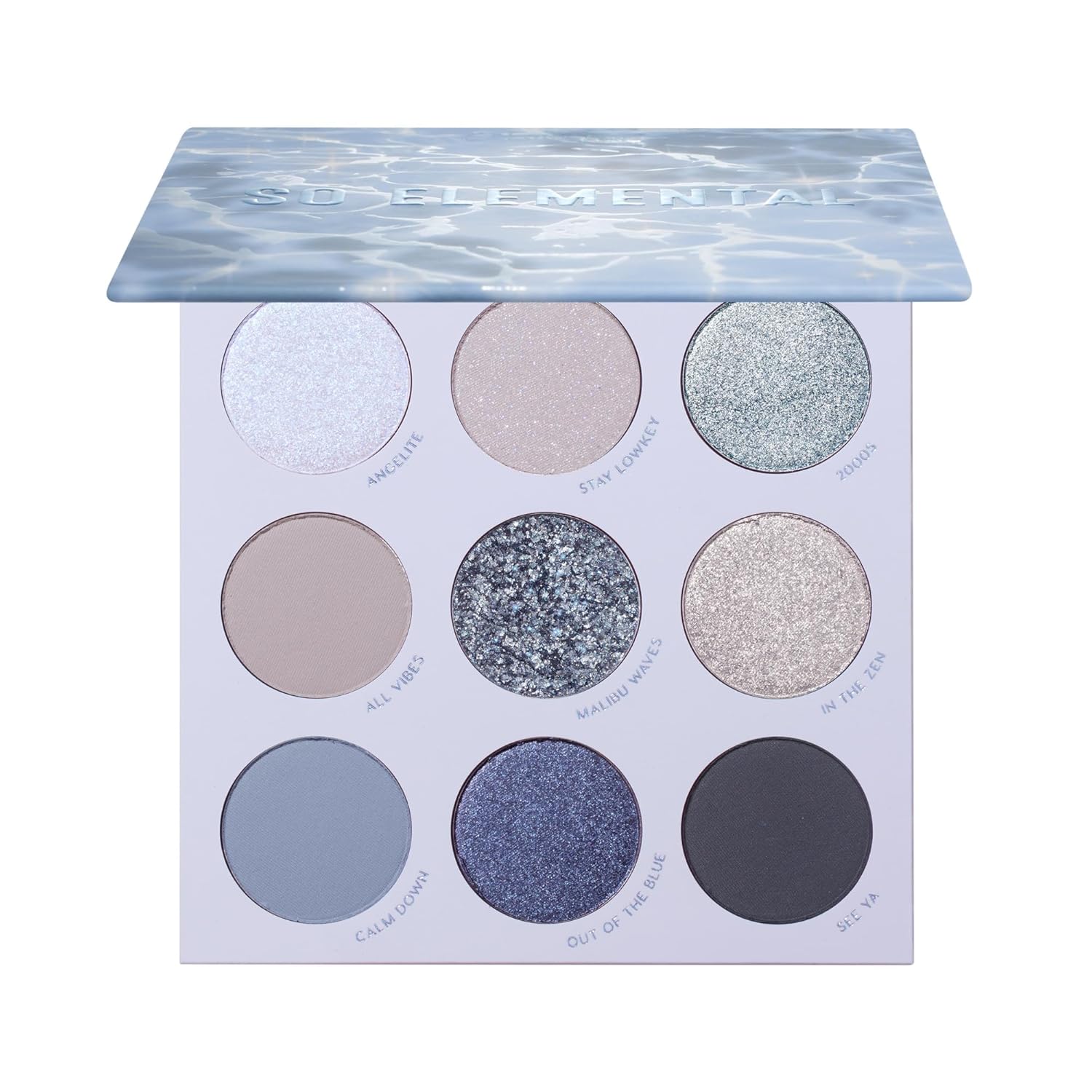 Colourpop So Elemental Eyeshadow Palette - Blue & Silver Shadow Palette with Metallic and Matte Finishes - High-Pigment Eye Makeup with a Long-Wearing Formula (0.3 oz)
