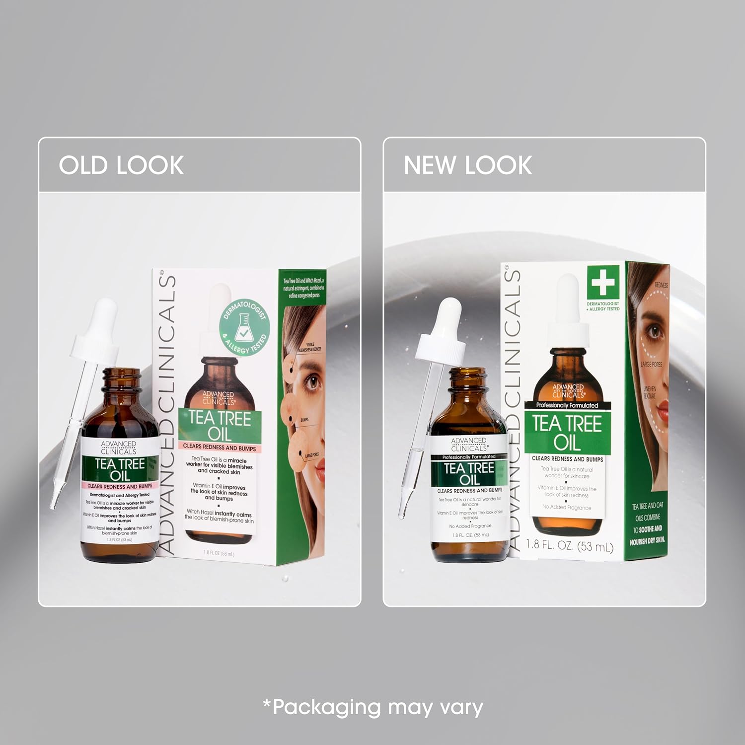 Advanced Clinicals Tea Tree Oil For Skin Facial Serum | Tea Tree Serum For Face With Vitamin E + Botanicals To Help Improve Appearance Of Large Pores & Skin Tone For Smoother Looking Skin, 1.8 Fl Oz - Image 5