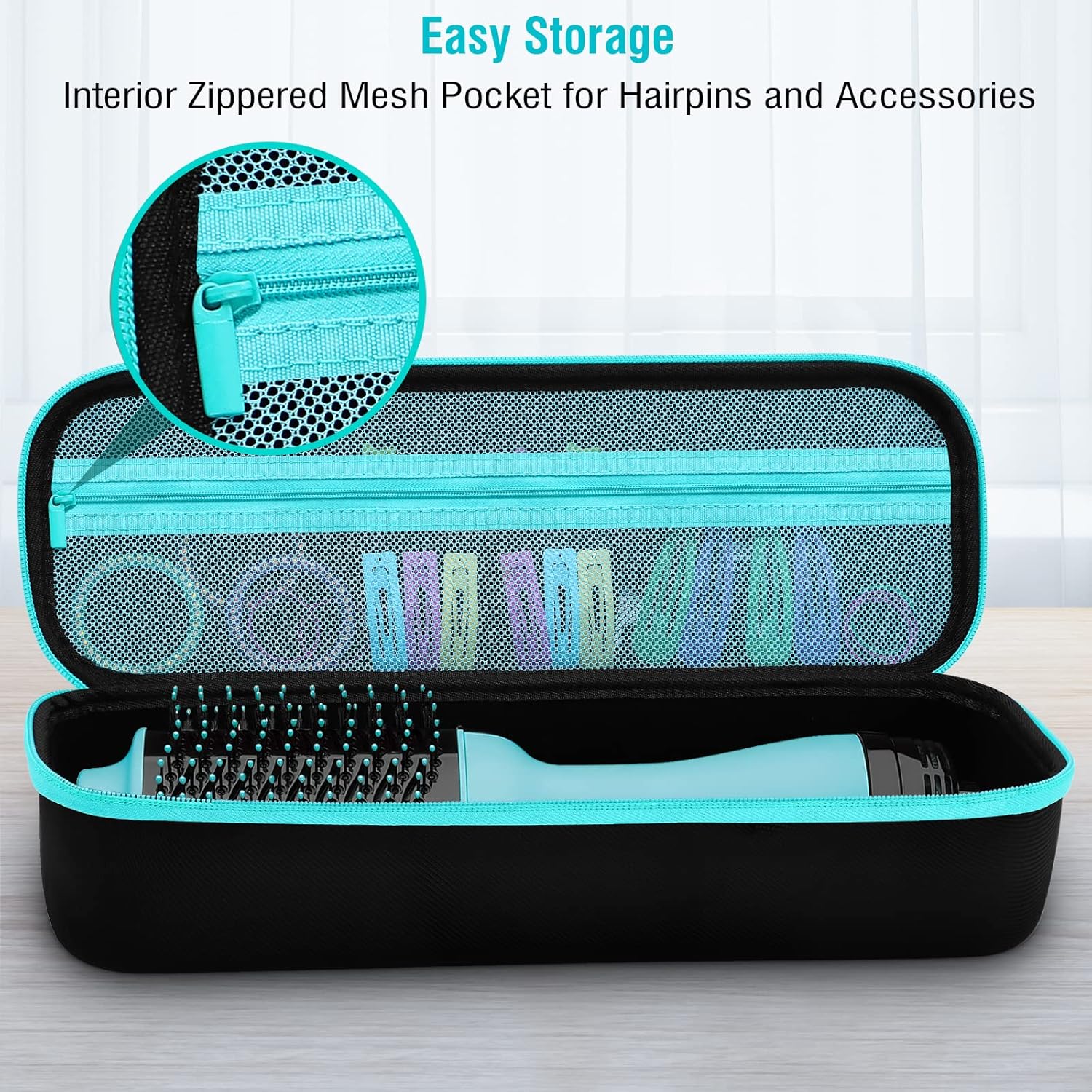 Travel Case for Revlon One Step Hair Dryer Brush, Portable Lightweight Storage Bag for All Brand Hot Tools Volumizer Hot Air Brush - Image 3