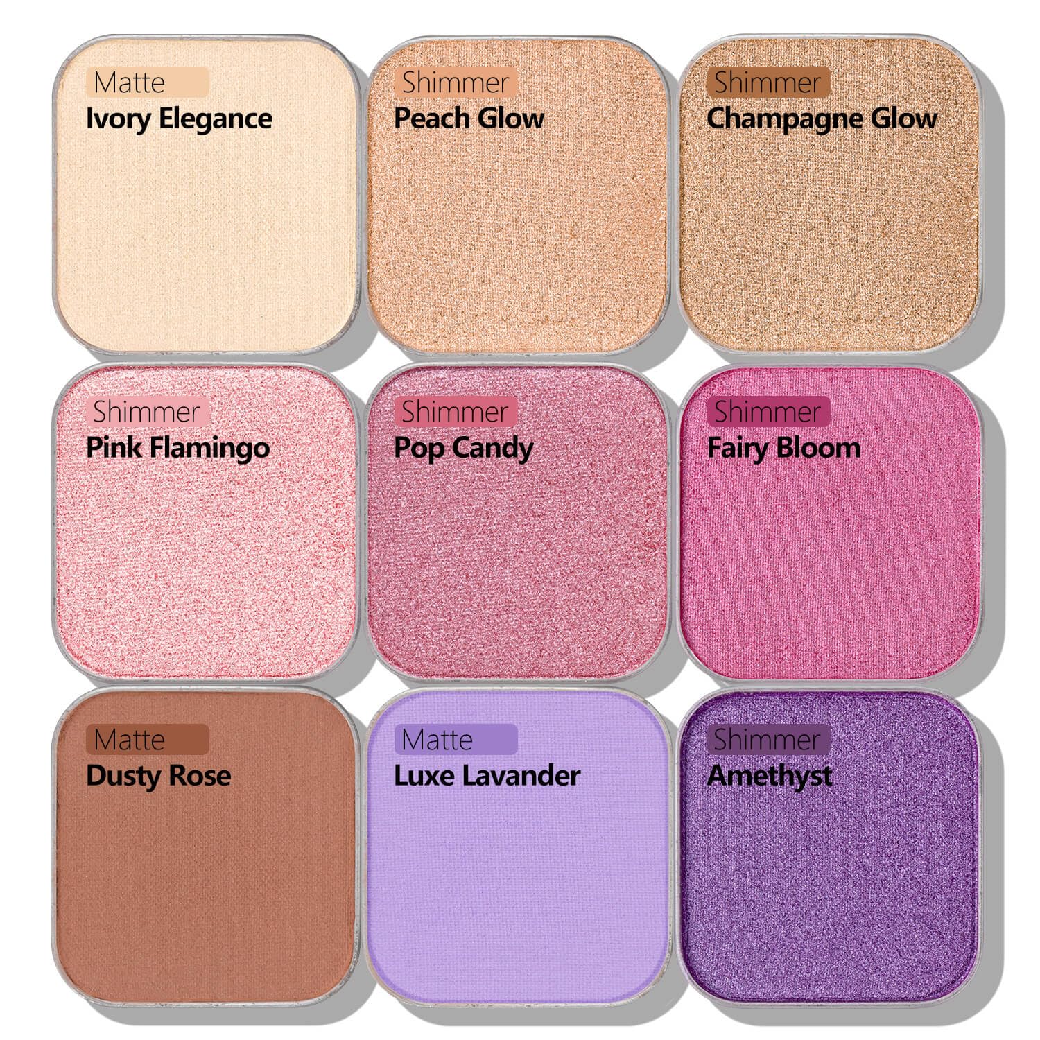 Magnetic Eyeshadow Soft Peach with Hints of Yellow and Pink, Satin Finish, Easy to Blend, Magnetic Pan for DIY Makeup Palette (Peach Glow) - Image 4