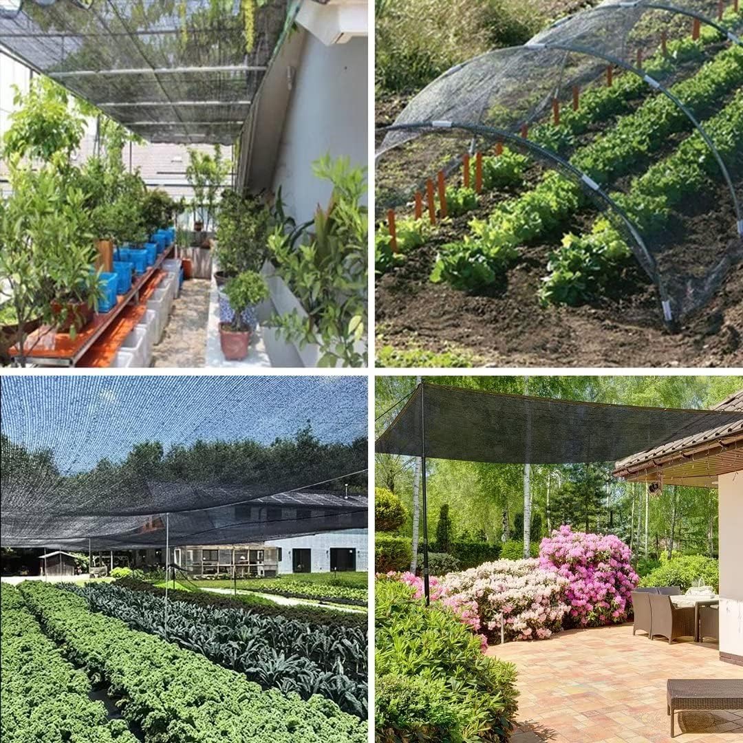 Shade Cloth for Garden Plants Greenhouse, 40-50% Sunblock Neting -for Outdoor Garden Lawn Plant Sun Shade Cloths for Kennel Chicken Coop Easier to Hang Net Cover - Image 7