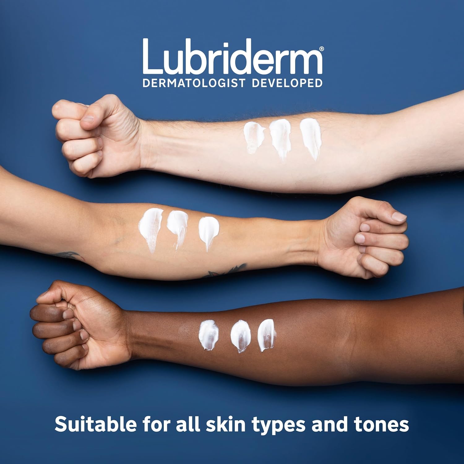 Lubriderm Daily Moisture Lotion + Pro-Ceramide, Shea Butter & Glycerin, Hydrating Face, Hand & Body Lotion, 24-hour Moisturizer for Dry Skin, Paraben & Dye Free, Scented, Non-Greasy, 24 FL OZ - Image 6
