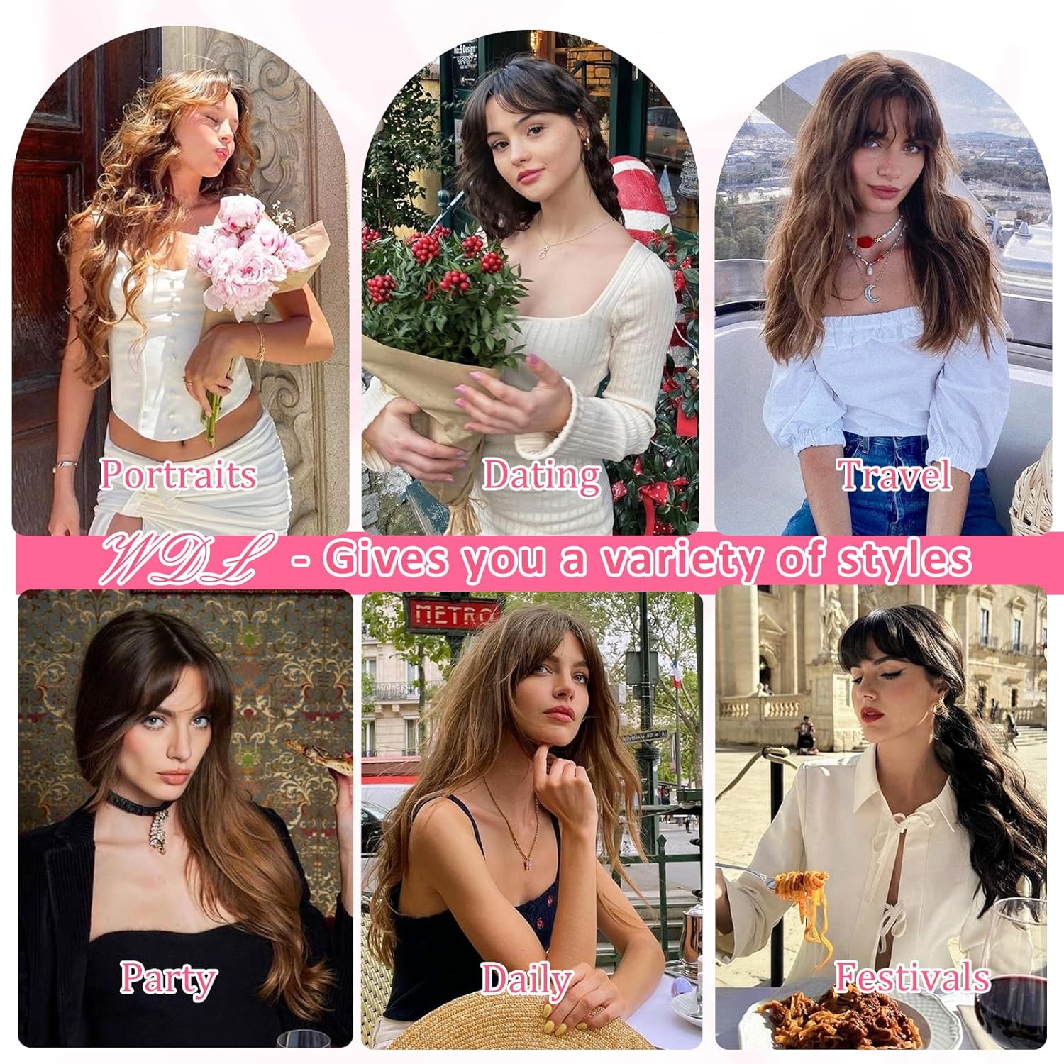 Hair Toppers for Women Real Human Hair, Upgrade Base Seamless 360ยฐ Cover 3D Wispy Clip in Bangs Toppers Hairpieces for Women with Thinning hair Dark Brown Short Topper - Image 6