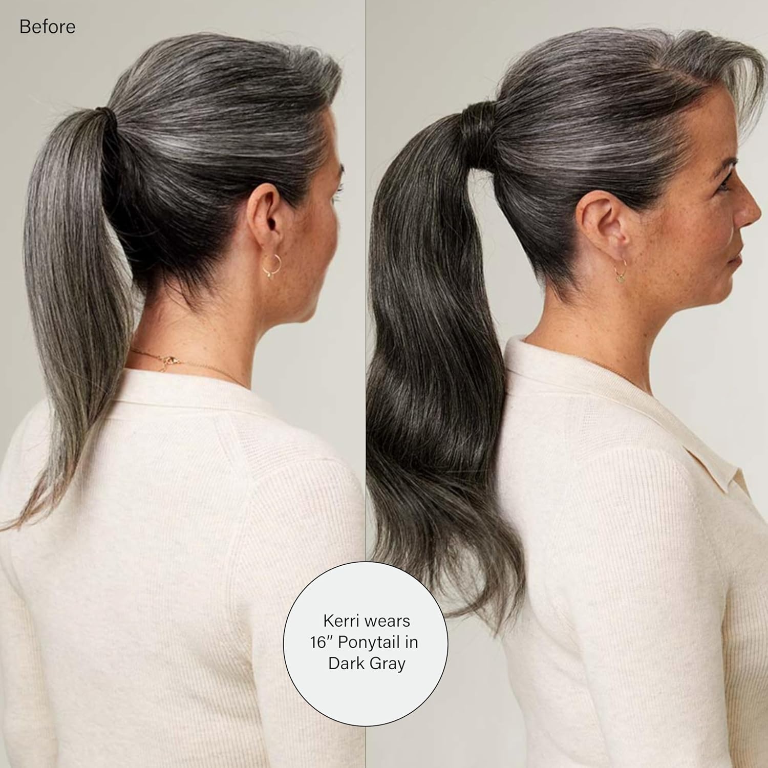 Luxy 100% Remy Human Hair, Clip-In Ponytail Extension, One-Piece Wrap & Secure Prongs - Natural Looking Volume & Length for All Hair Types 120 grams 20" Dirty Blonde Ponytail - Image 5