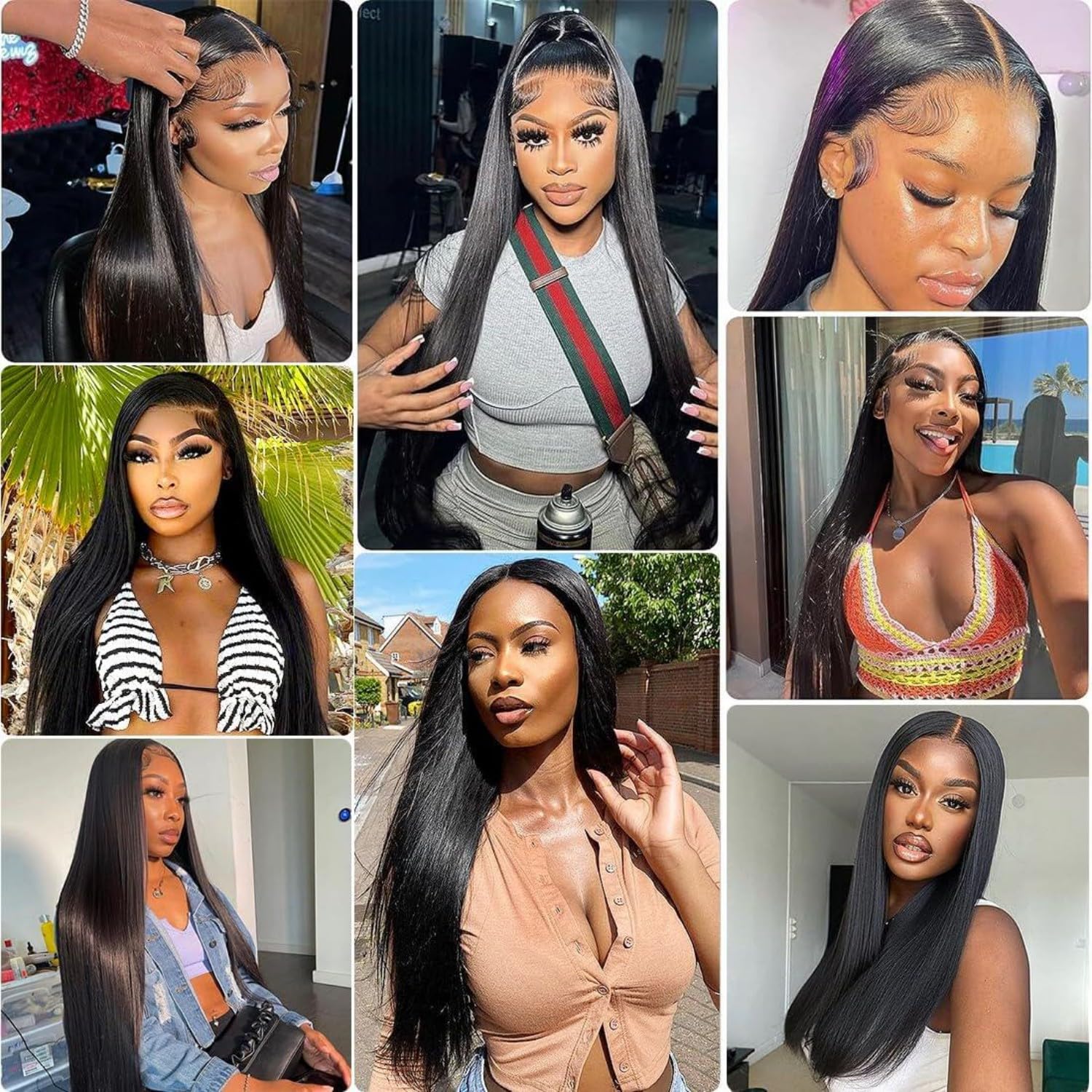 Straight Bundles Human Hair 100% Unprocessed 12A Brazilian Hair 16 18 20 Inch 3 Bundles Deals Human Hair Double Weft Natural Black - Image 7