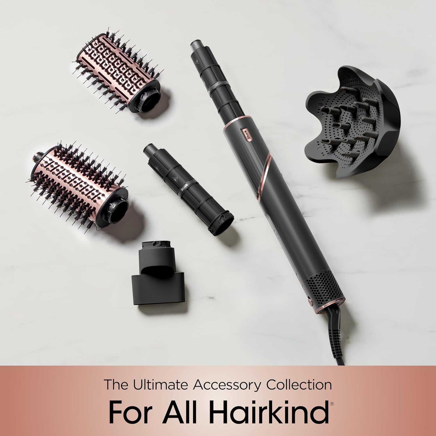 Shark FlexStyle Hair Dryer & Powerful Styling System with 6-Piece Hair Styling Tools, Paddle Brush, Curl-Defining Hair Diffuser, Auto-Wrap Curlers, Styling Concentrator, Oval Brush &, Black, HD440BK - Image 13
