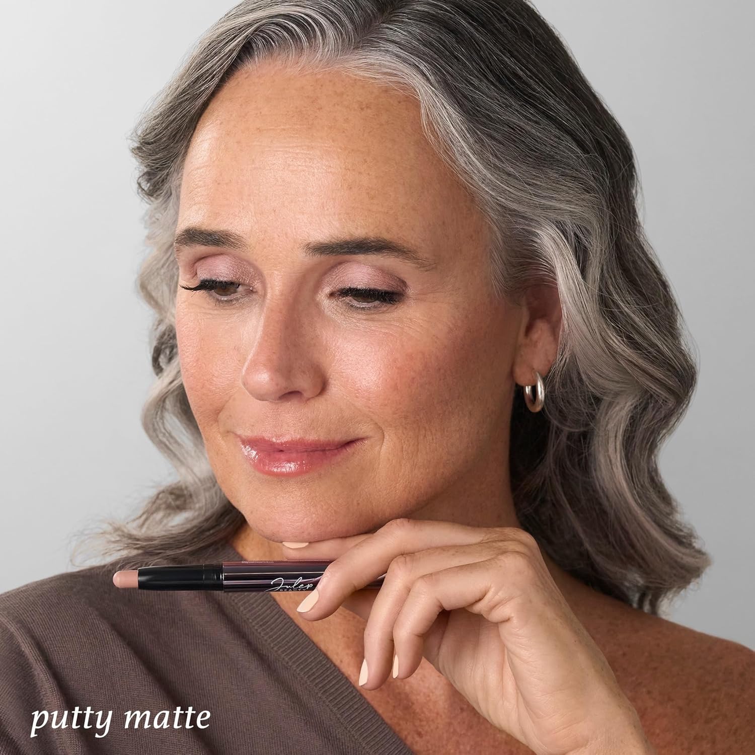 Julep Eyeshadow 101 Cream-to-Powder Waterproof Shadow Stick – Putty Matte – Long-Lasting, Crease-Proof, Neutral & Soft Matte Eyeshadow with Built-in Smudger - Image 3