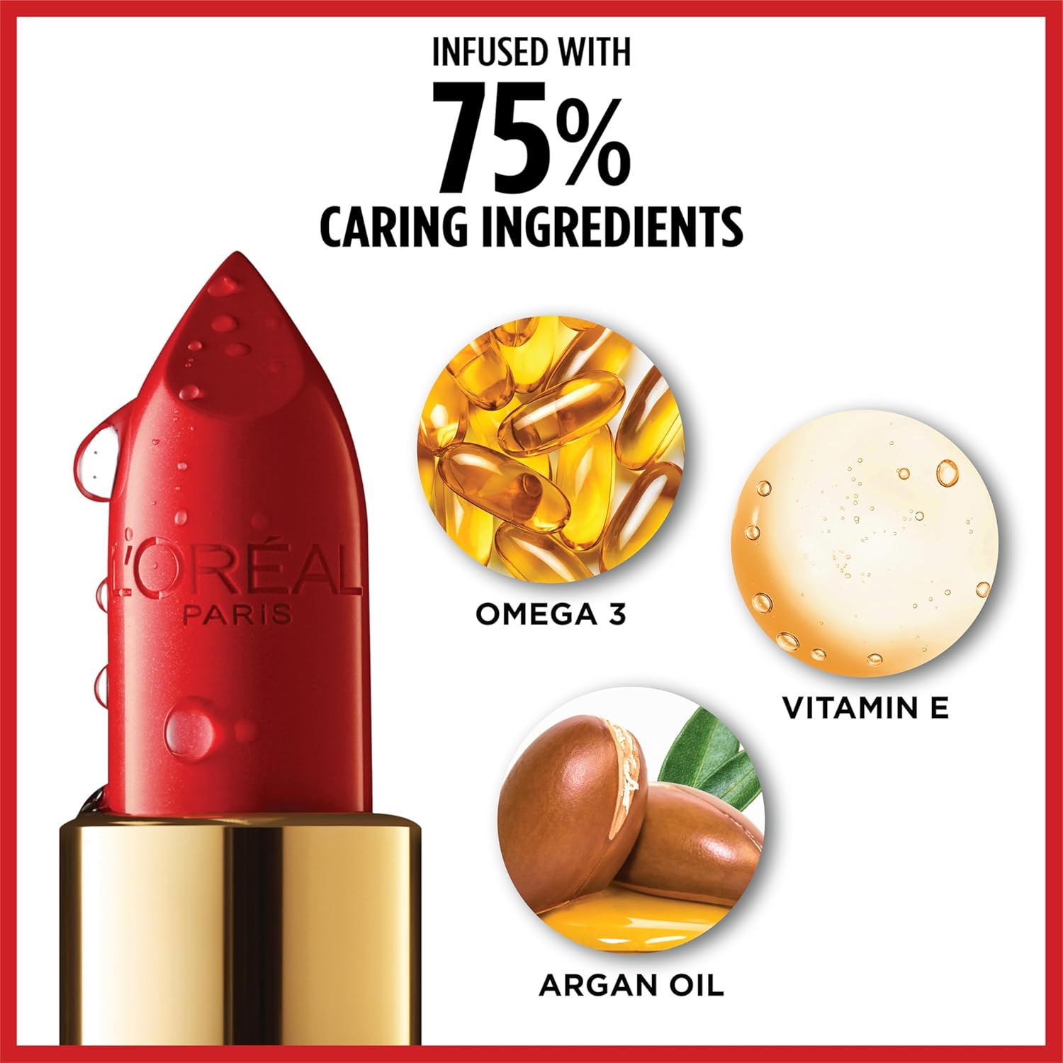LβOrΓ©al Paris Colour Riche Original Creamy, Hydrating Satin Lipstick with Argan Oil and Vitamin E, Silverstone , 1 Count - Image 5