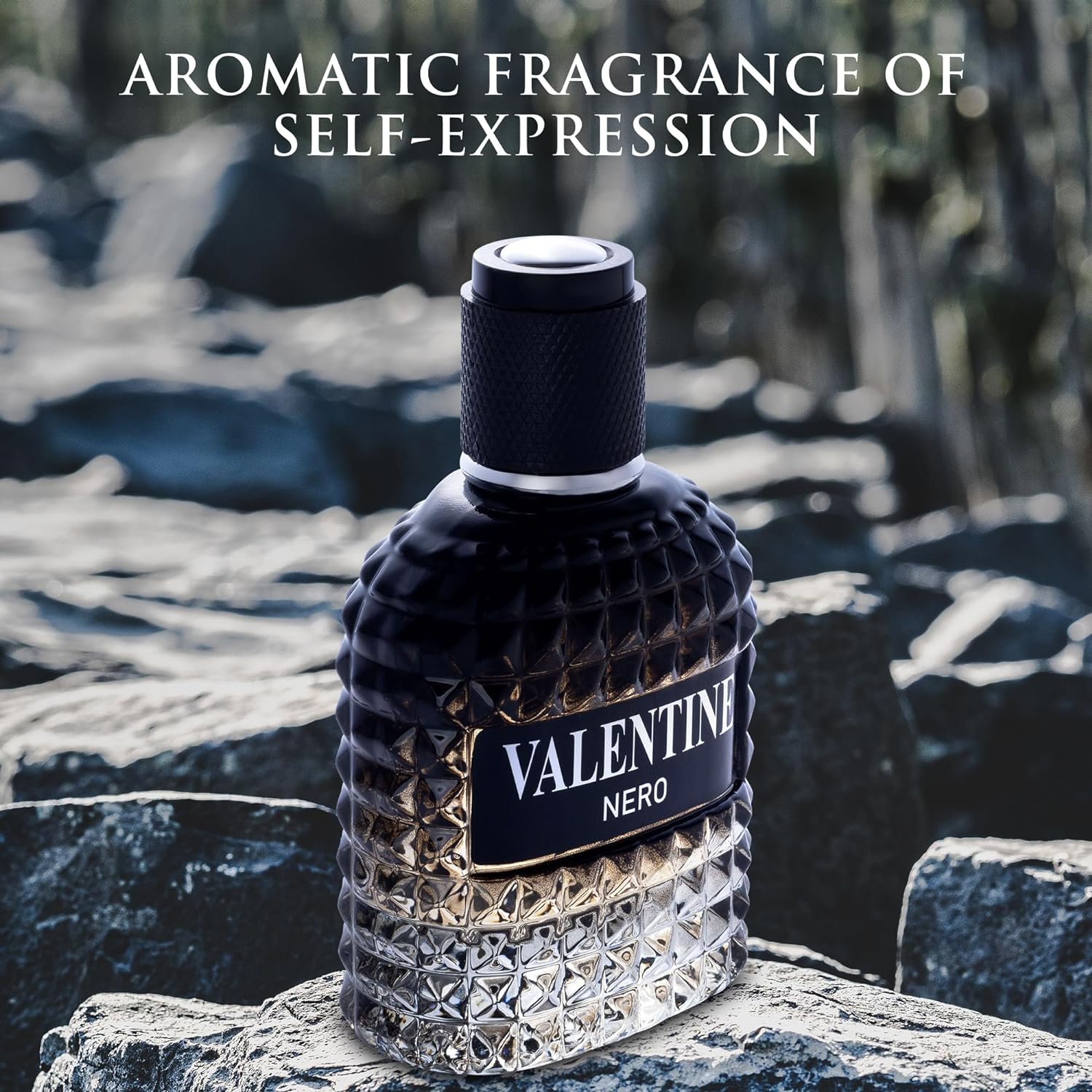 Valentine Nero for Men 100ml Eau de Parfum Woody Aromatic with Floral Notes - Image 3