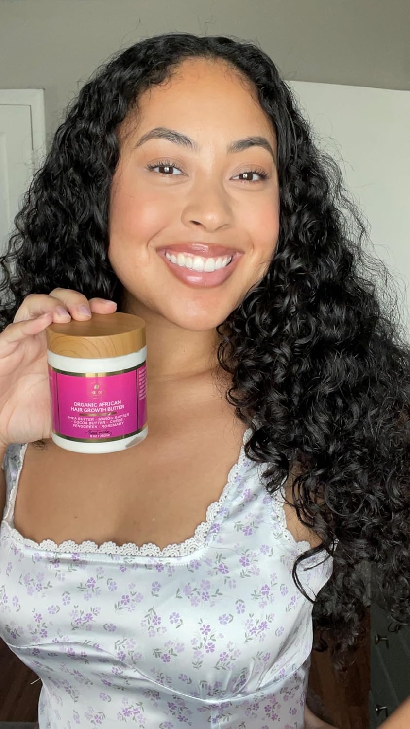 Chebe Hair Growth and Thickening Butter - Ayurvedic Deep Conditioner with Shea, Cocoa, Mango Butter, Fenugreek, and Rosemary for All Hair Types, 8 oz - Image 9