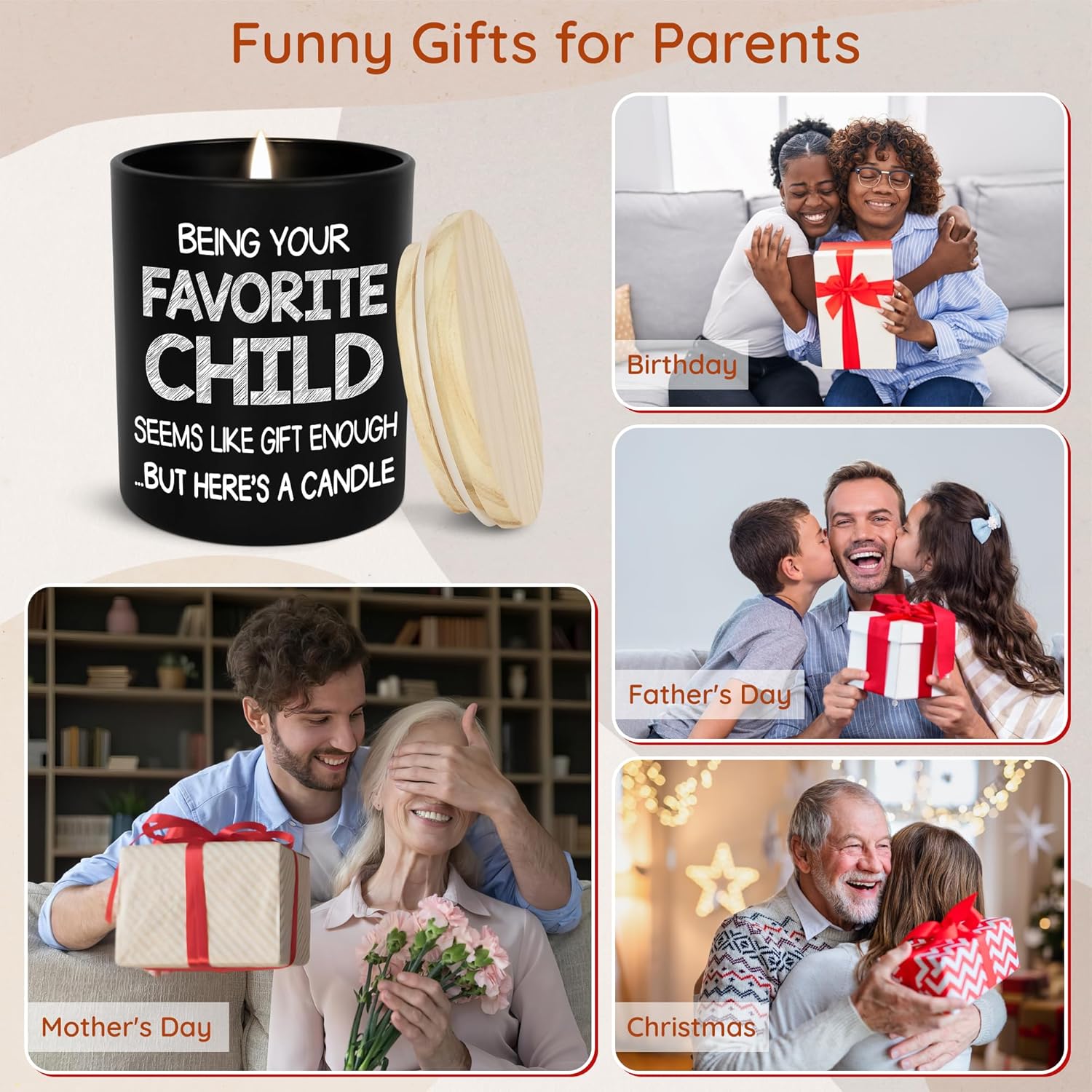 TEEZWONDER Father's Day Gifts for Dad from Daughter Son - Scented Candle Vanilla Lavender 10 oz - Fathers Day Birthday Gifts for Dad Mom, Funny Grandma Grandpa Gift Ideas - Image 5