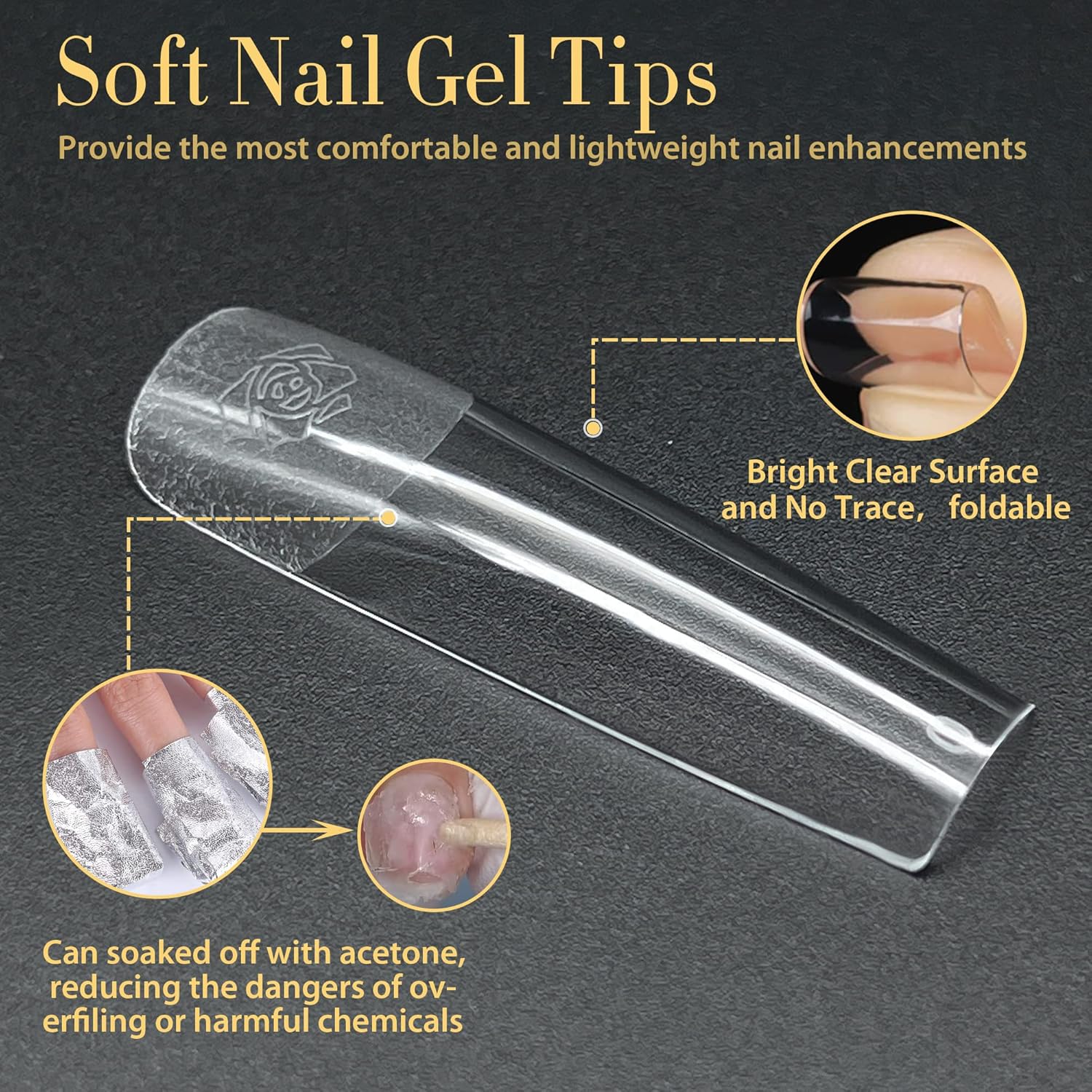UNA GELLA Extra Long Tapered Sqaure Nail Tips, No C Curve Pre-file 120Pcs Square Press on Nails XXL Long Square Gel Nail Tips Full Cover Acrylic Straight for Nails Extension Art DIY Salon 12 Sizes - Image 4