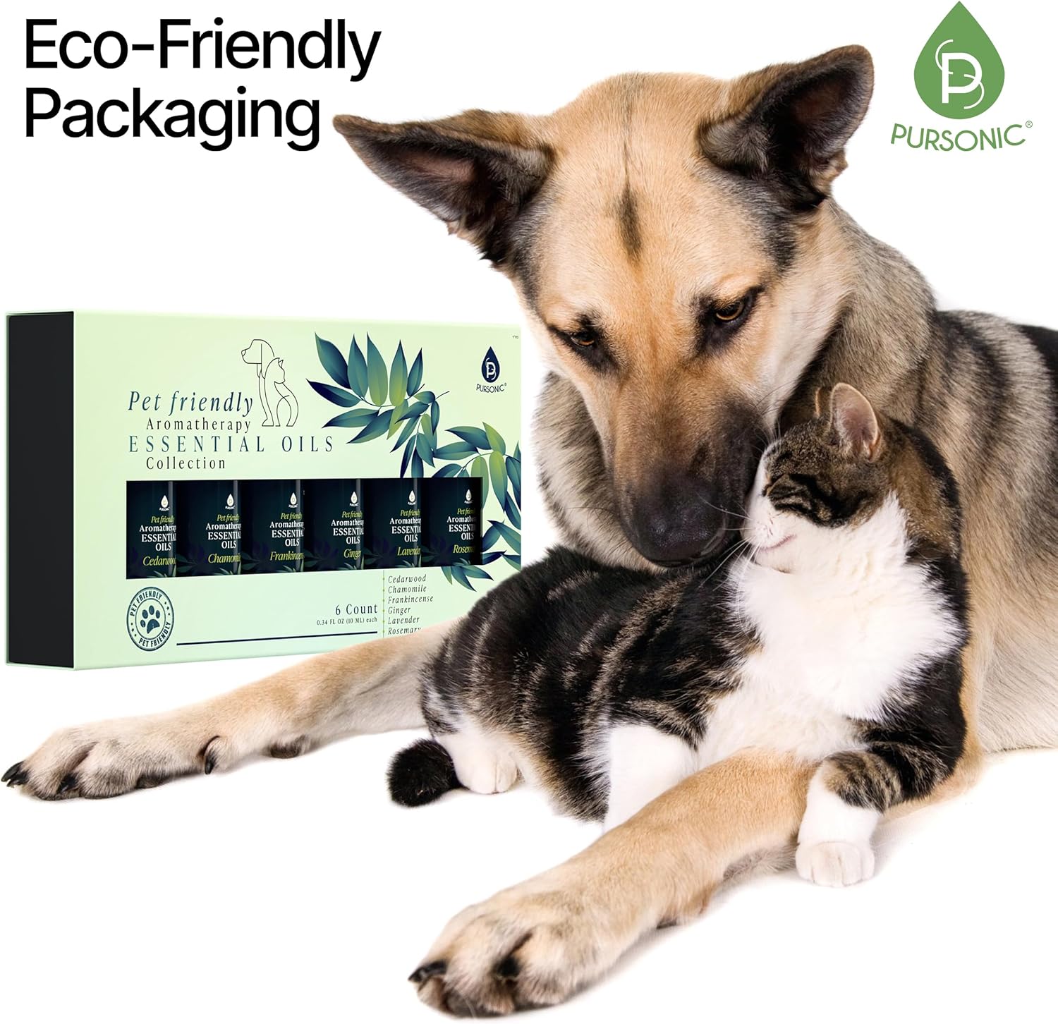 PURSONIC Pet Friendly Aromatherapy Essential Oils Collection, 6-Count - Safe for Dogs and Cats, Natural Relaxation and Stress Relief - Image 6