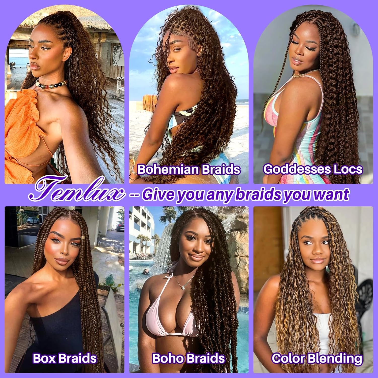 Human Braiding Hair for Boho Braids 110g Deep Wave Boho Bulk Human Hair for Braiding Knotless 12A Wet and Wavy Bohemian 3 No Weft Bundles/Pack Curly Braids Honey Blonde 18 Inch - Image 5