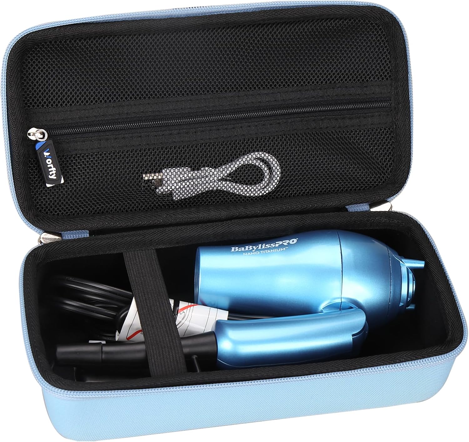Hard Case for BaBylissPRO Nano Titanium Travel Dryer, Blue, Case Only