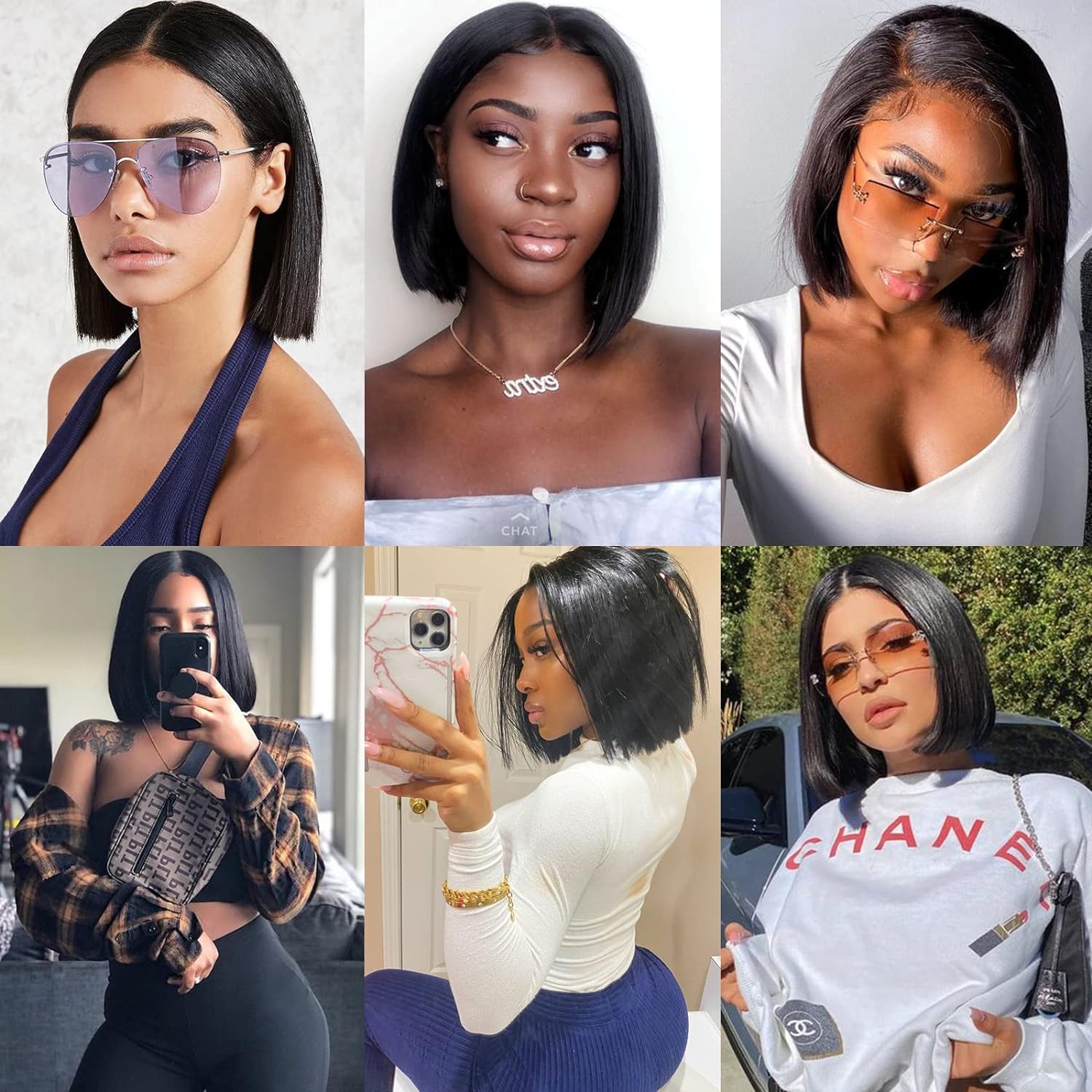 Liang Dian 10 Inch Short Human Hair Bundles Natural Color 4 Bundles 12A Brazilian Virgin Hair 100% Unprocessed Straight Human Hair(10"10"10"10") - Image 2