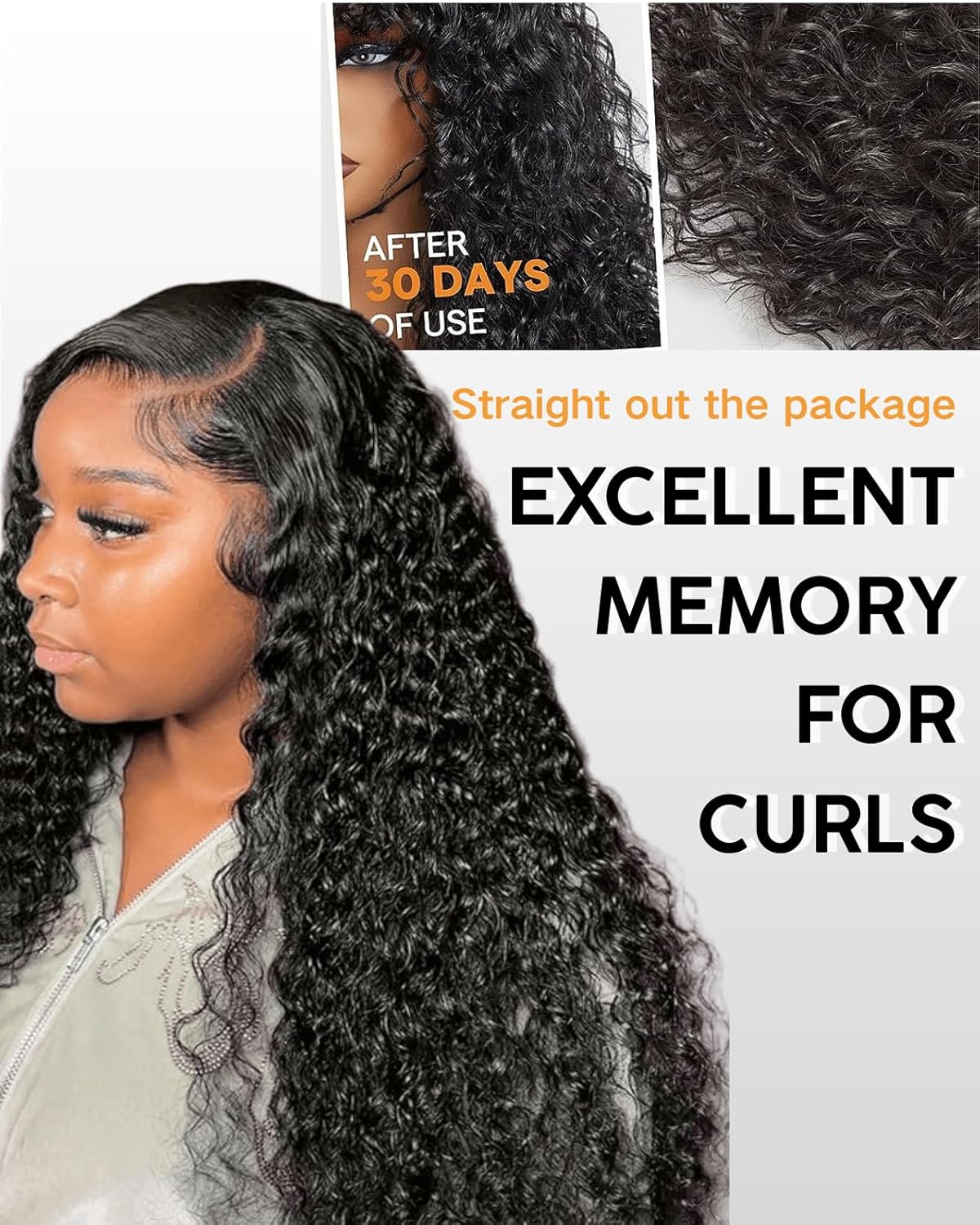 Serwell 28 Inch Water Wave Human Hair Glueless Lace Front Wig 200% Density - Image 5
