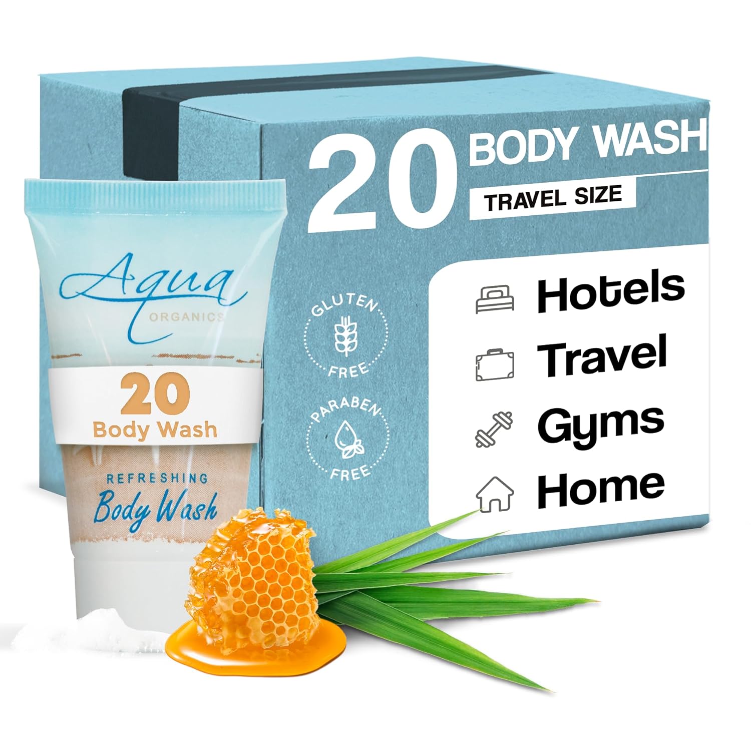 Body Wash, Travel Size Hotel Amenities, 1 oz (Case of 20)