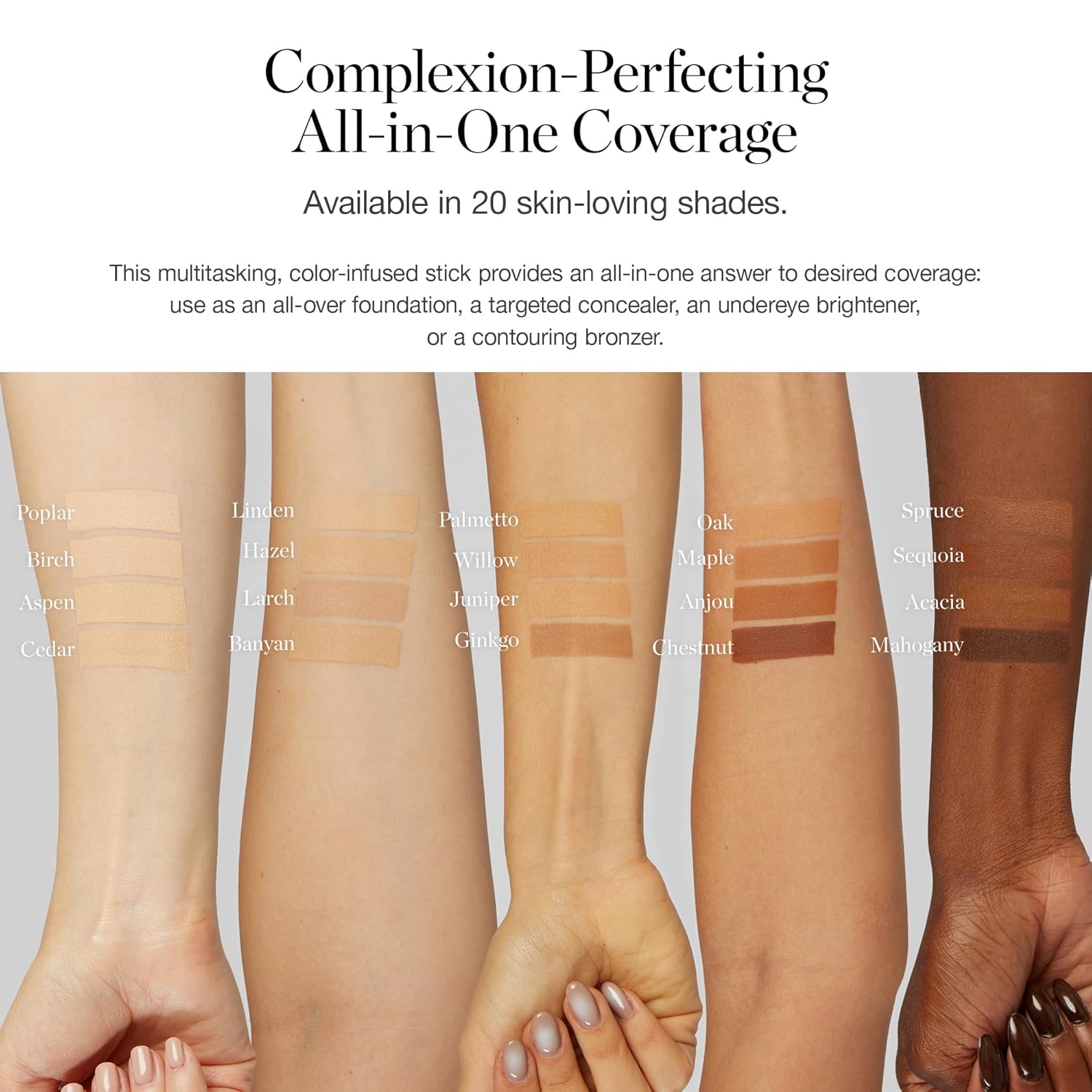 Ogee Sculpted Complexion Foundation Stick (Sequoia 13.5C - Deep Auburn, Copper Undertones) Full Coverage Foundation Makeup - Instantly Balance & Even Complexion - 70% Organic Ingredients - Image 4